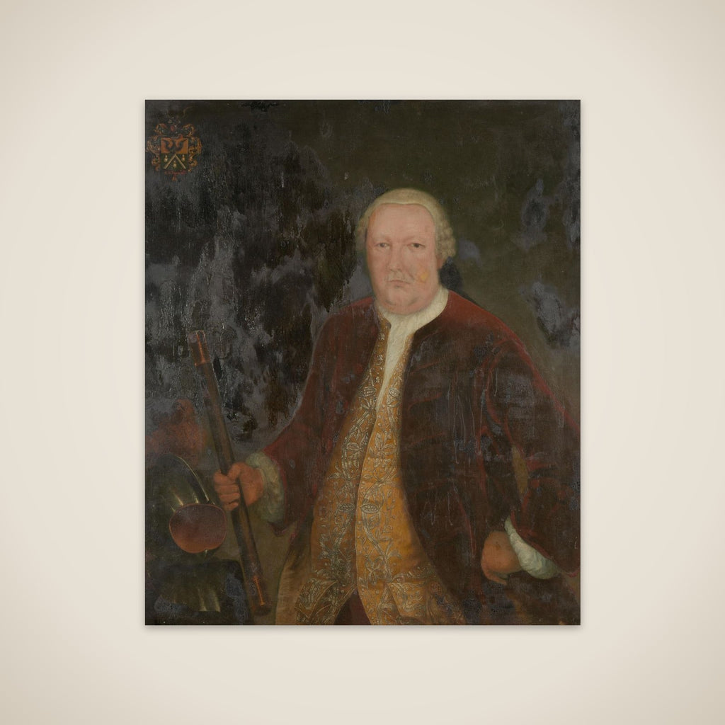 Portrait of Petrus Albertus van der Parra, Governor-General of the Dutch East India Company unframed print