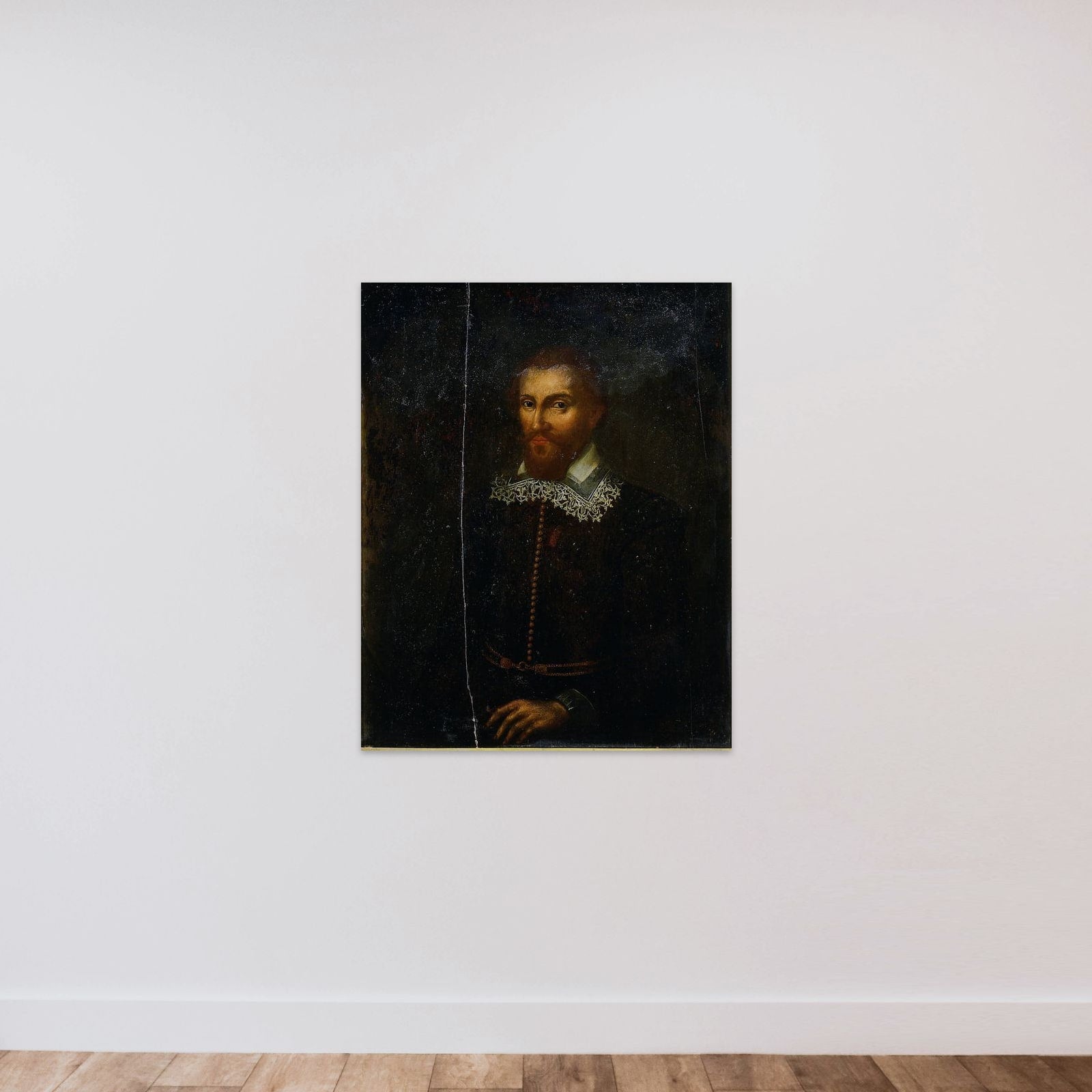 Portrait of Pieter Both, Governor-General of the Dutch East Indies unframed — shown to scale
