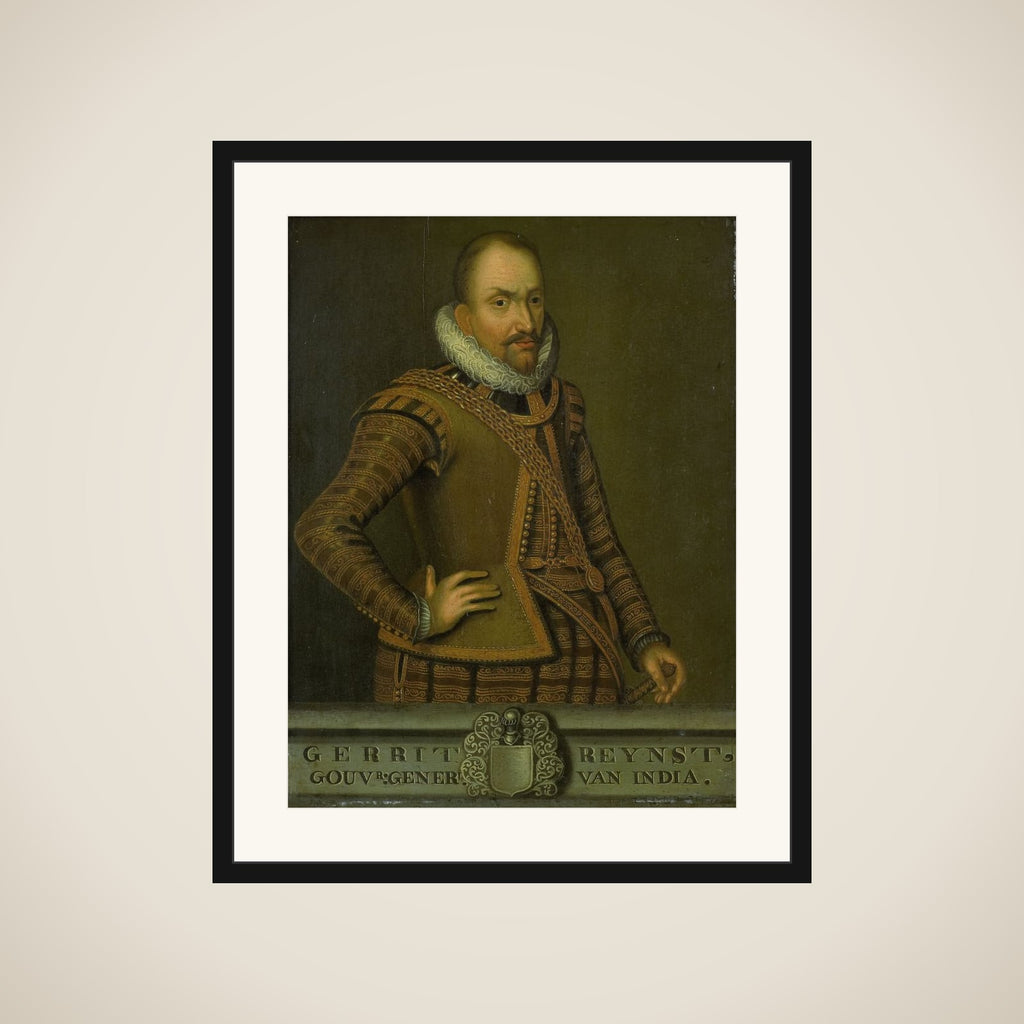 Portrait of Gerard Reynst, Governor-General of the Dutch East Indies framed