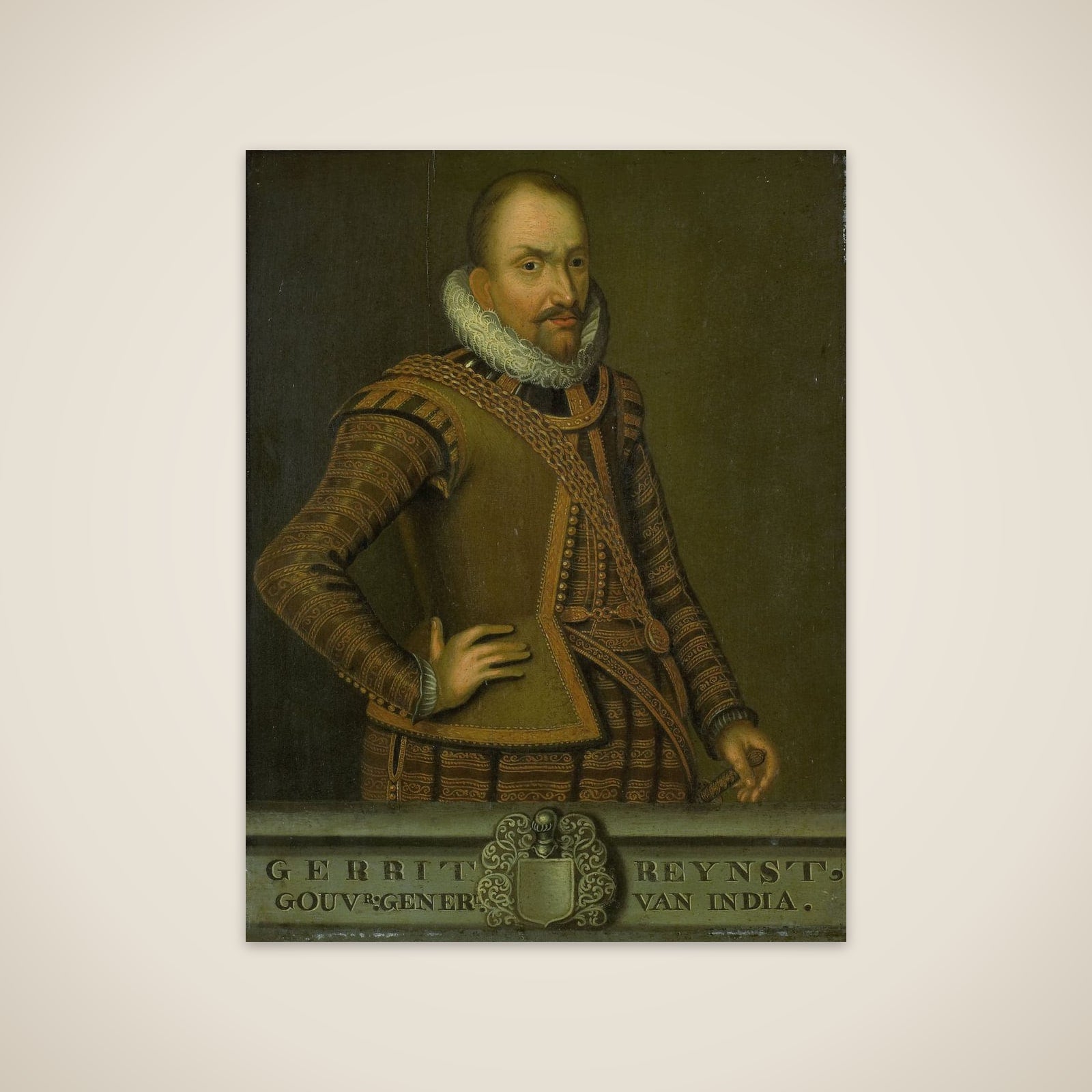 Portrait of Gerard Reynst, Governor-General of the Dutch East Indies unframed print