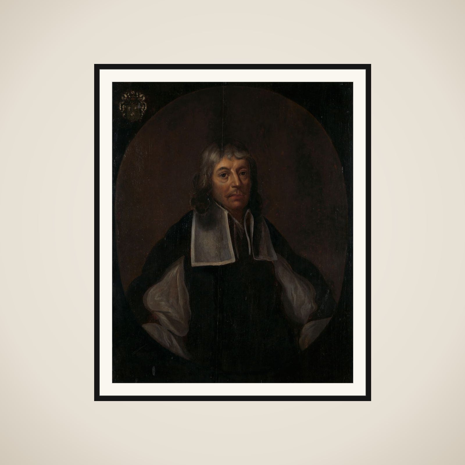Portrait of Joan Maetsuyker, Governor-General of the Dutch East Indies framed