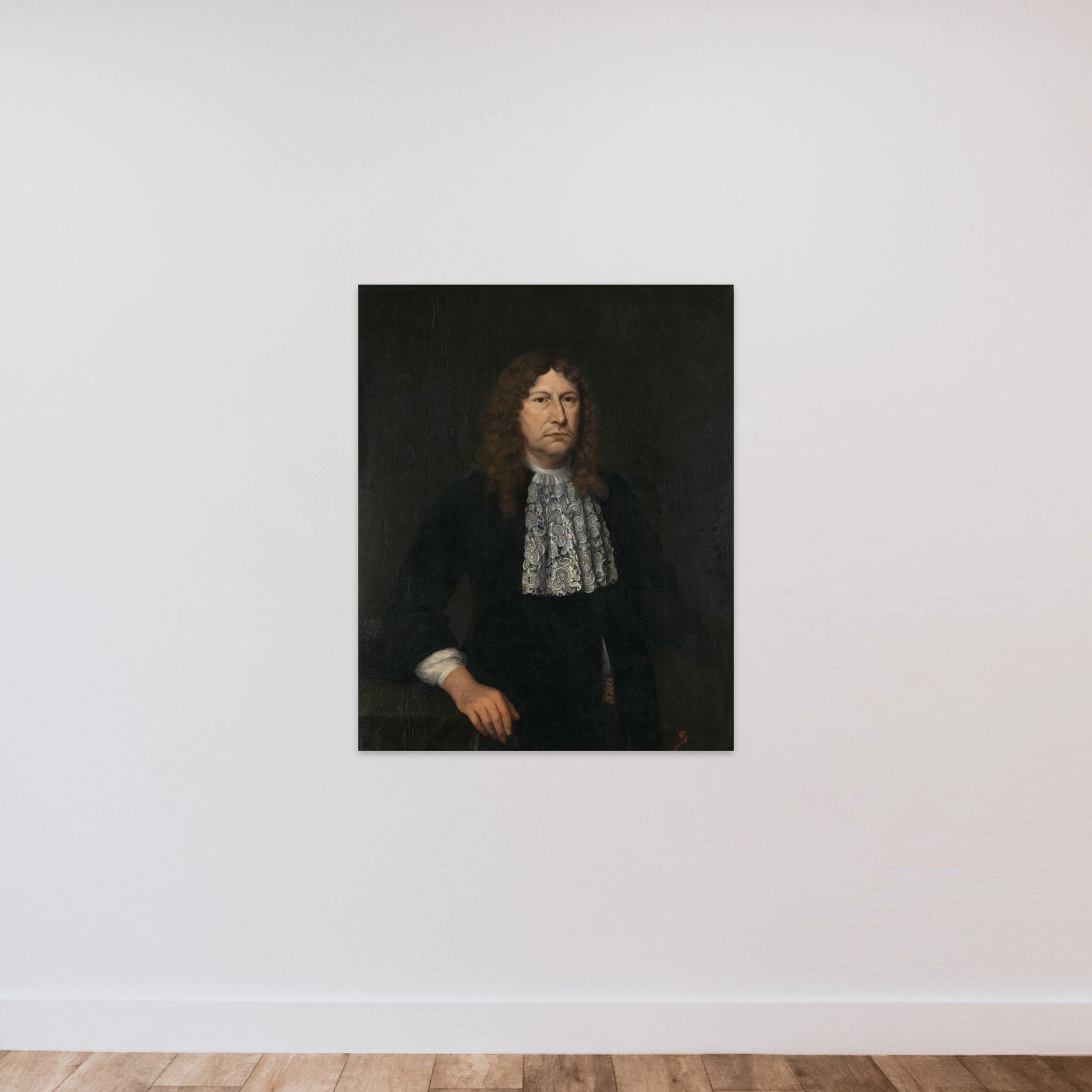 Portrait of Johannes Camphuys, Governor-General of the Dutch East Indies unframed — shown to scale