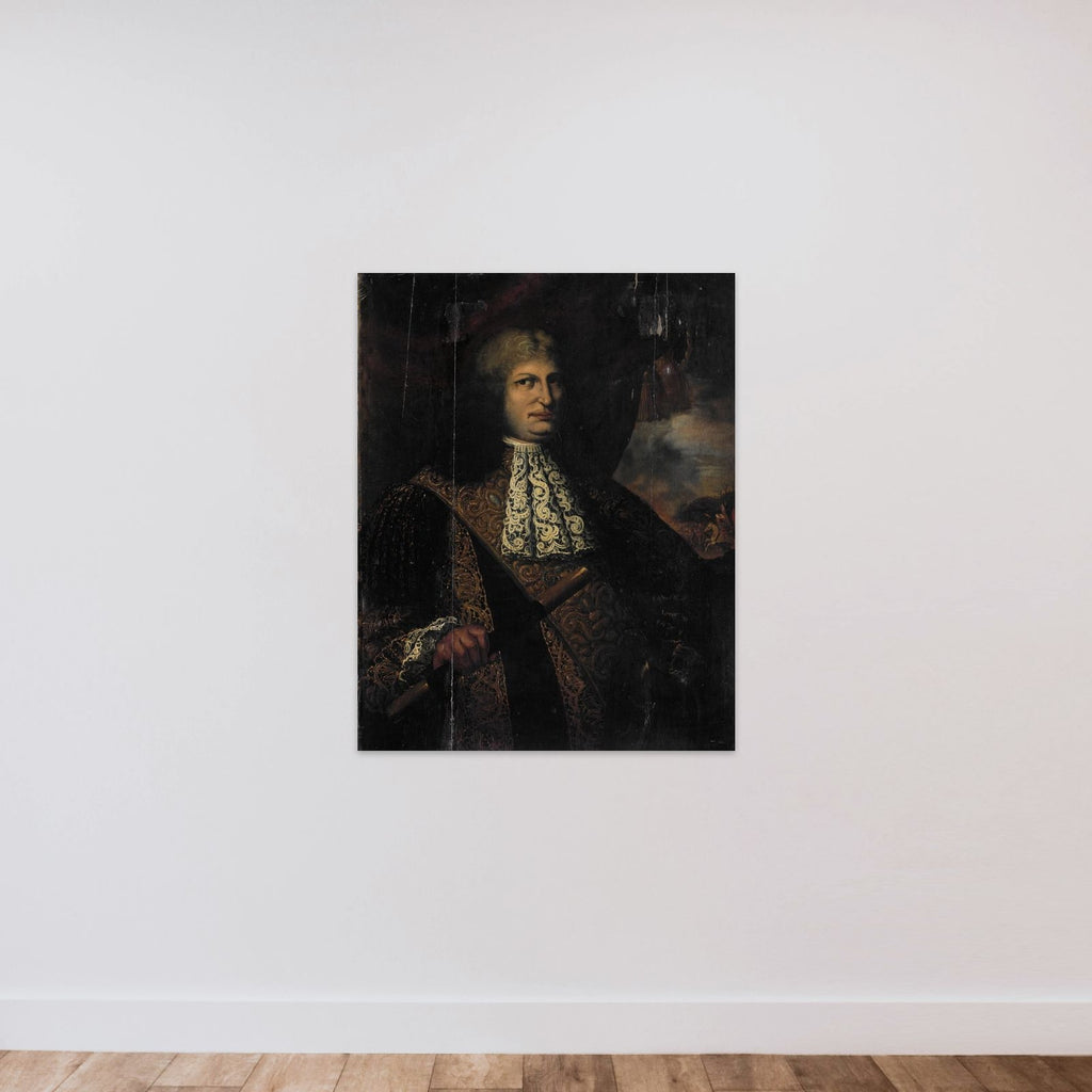Portrait of Cornelis Speelman, Governor-General of the Dutch East Indies unframed — shown to scale