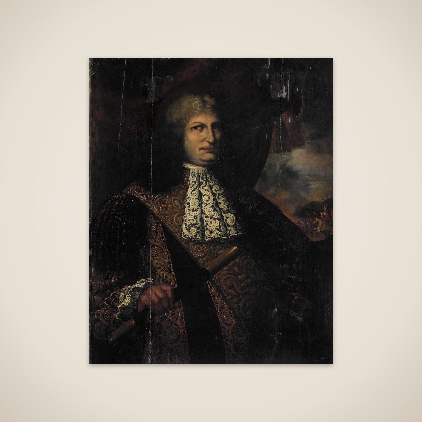 Portrait of Cornelis Speelman, Governor-General of the Dutch East Indies unframed print