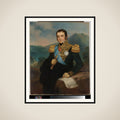 Posthumous Portrait of Herman Willem Daendels, Governor-General of the Dutch East Indies framed
