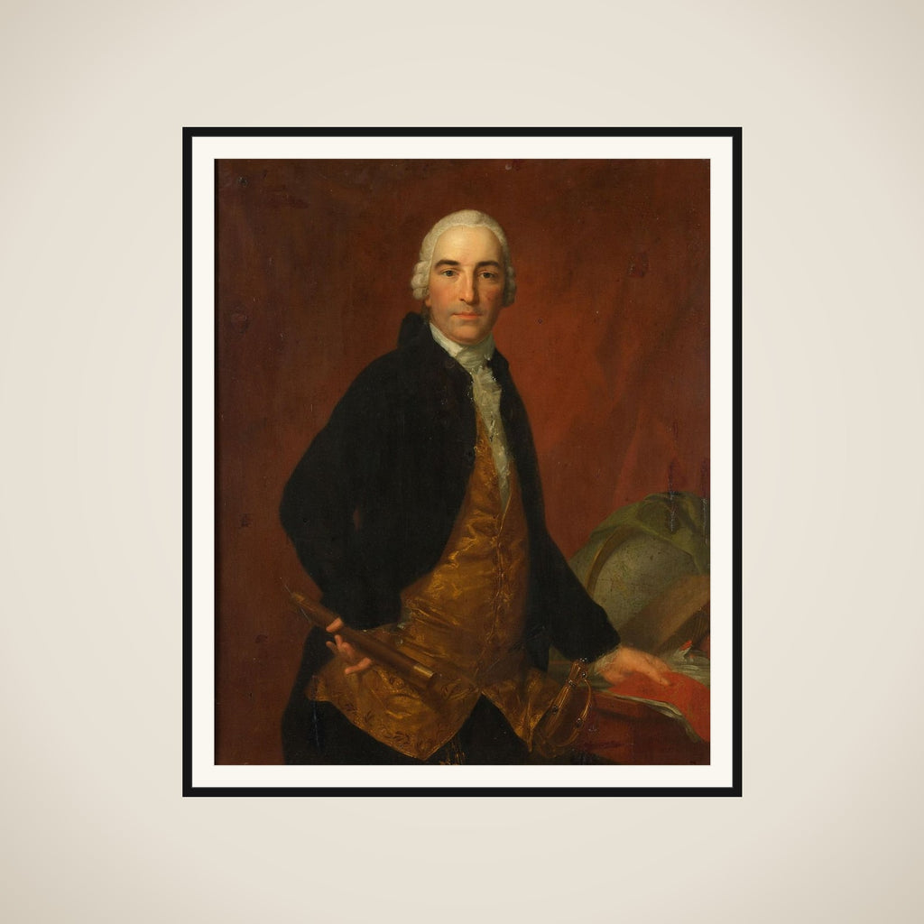 Portrait of Willem Arnold Alting, Governor-General of the Dutch East India Company framed