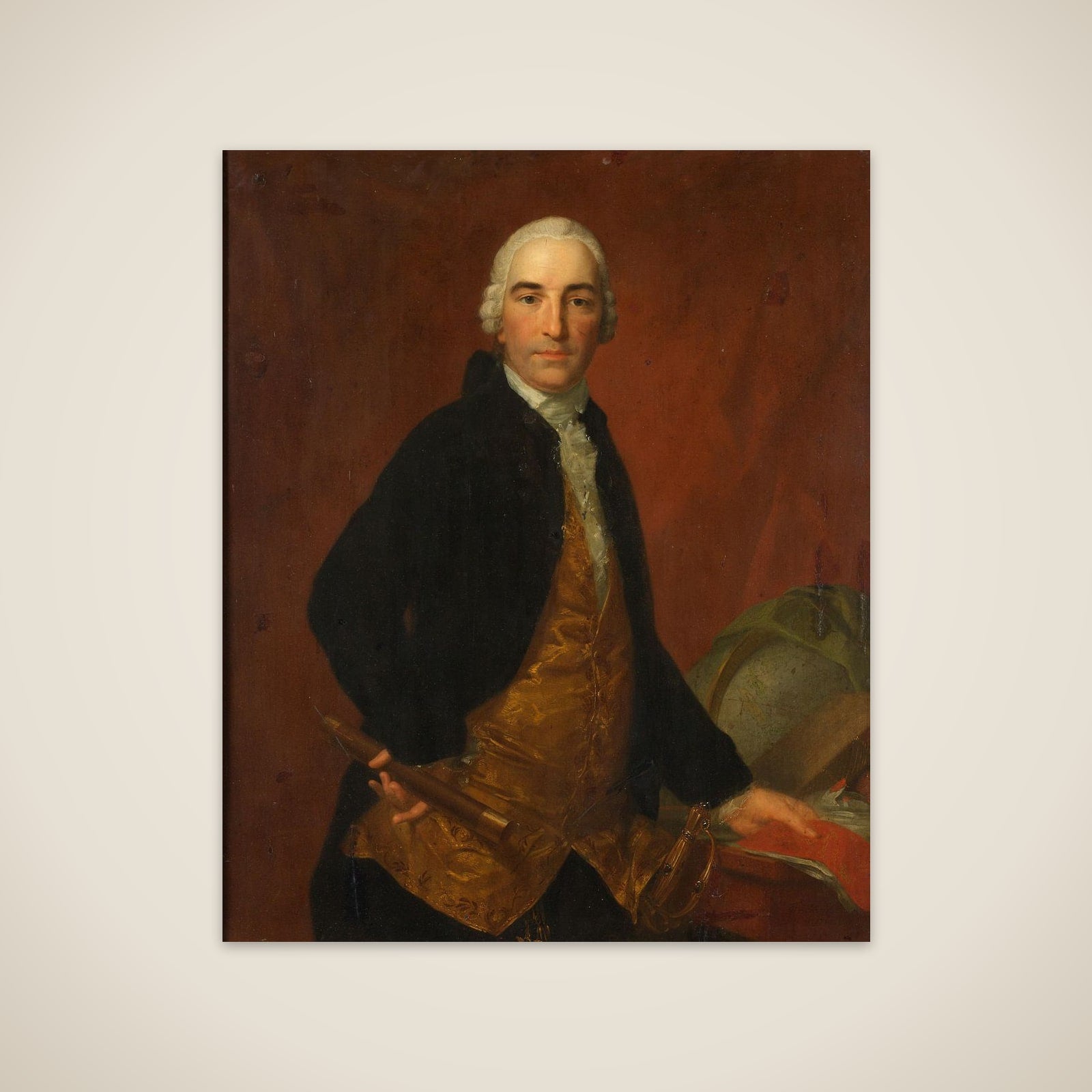 Portrait of Willem Arnold Alting, Governor-General of the Dutch East India Company unframed print