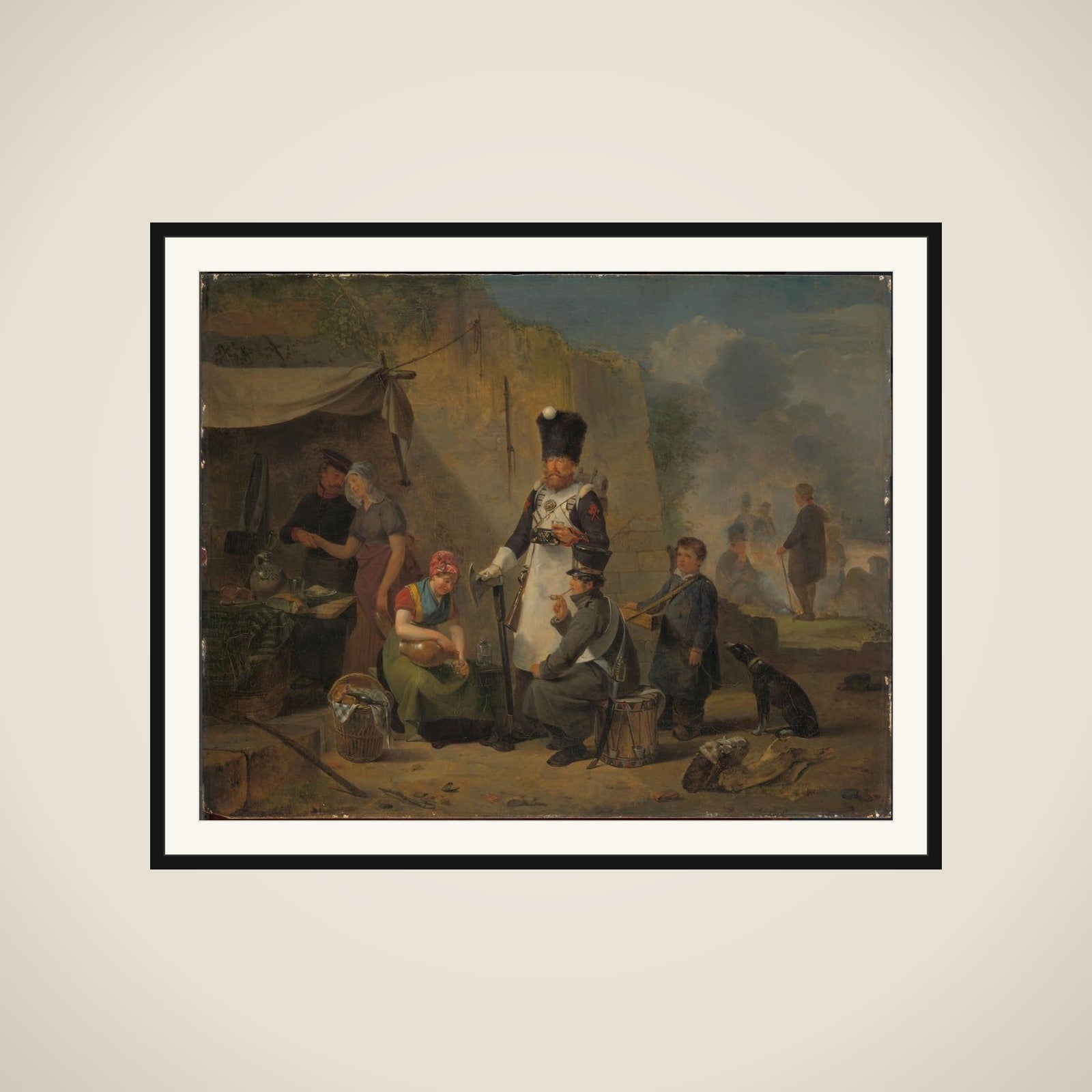 The Camp Follower framed