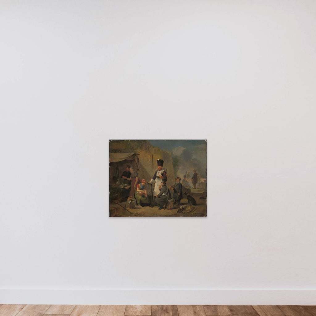 The Camp Follower unframed — shown to scale