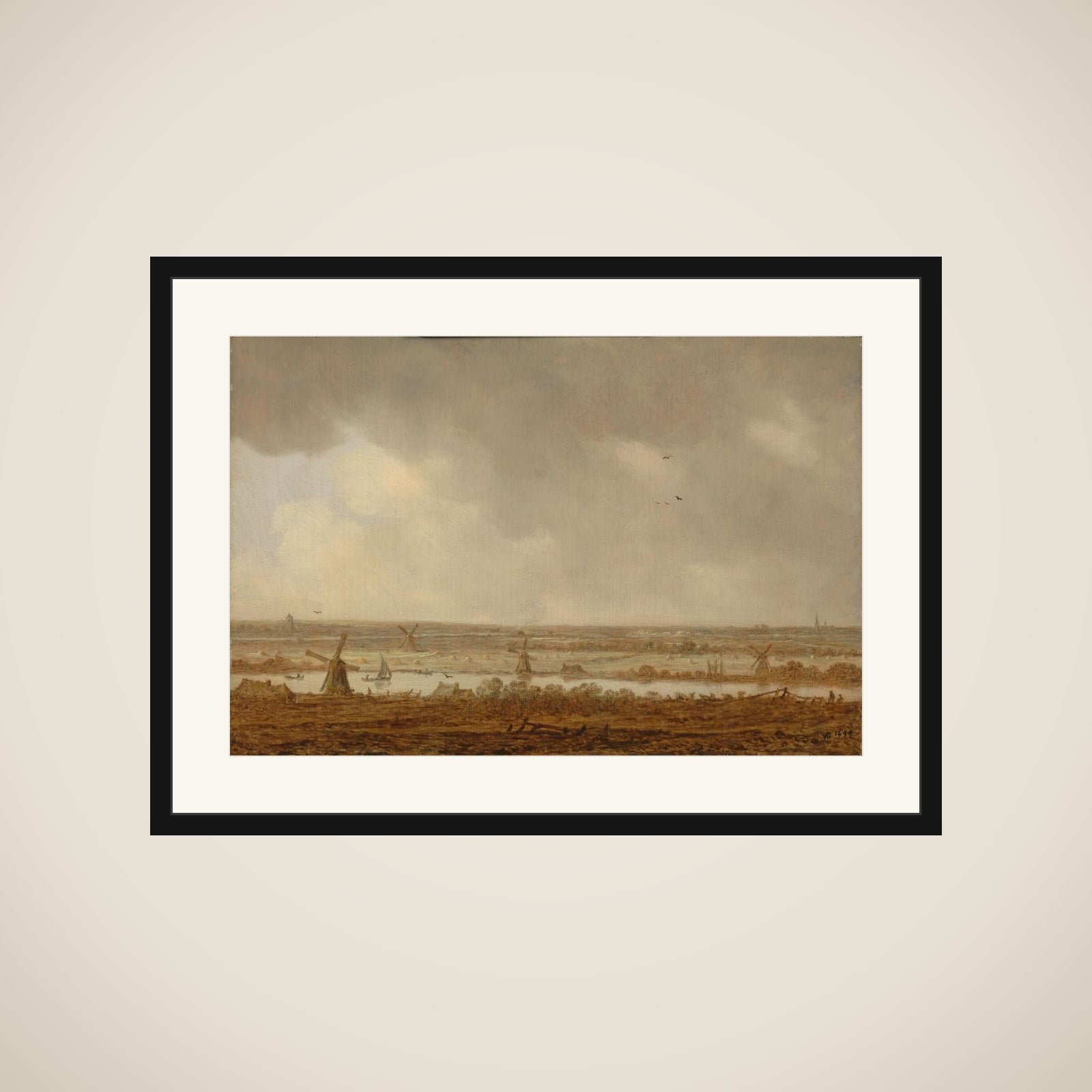 Polder Landscape framed