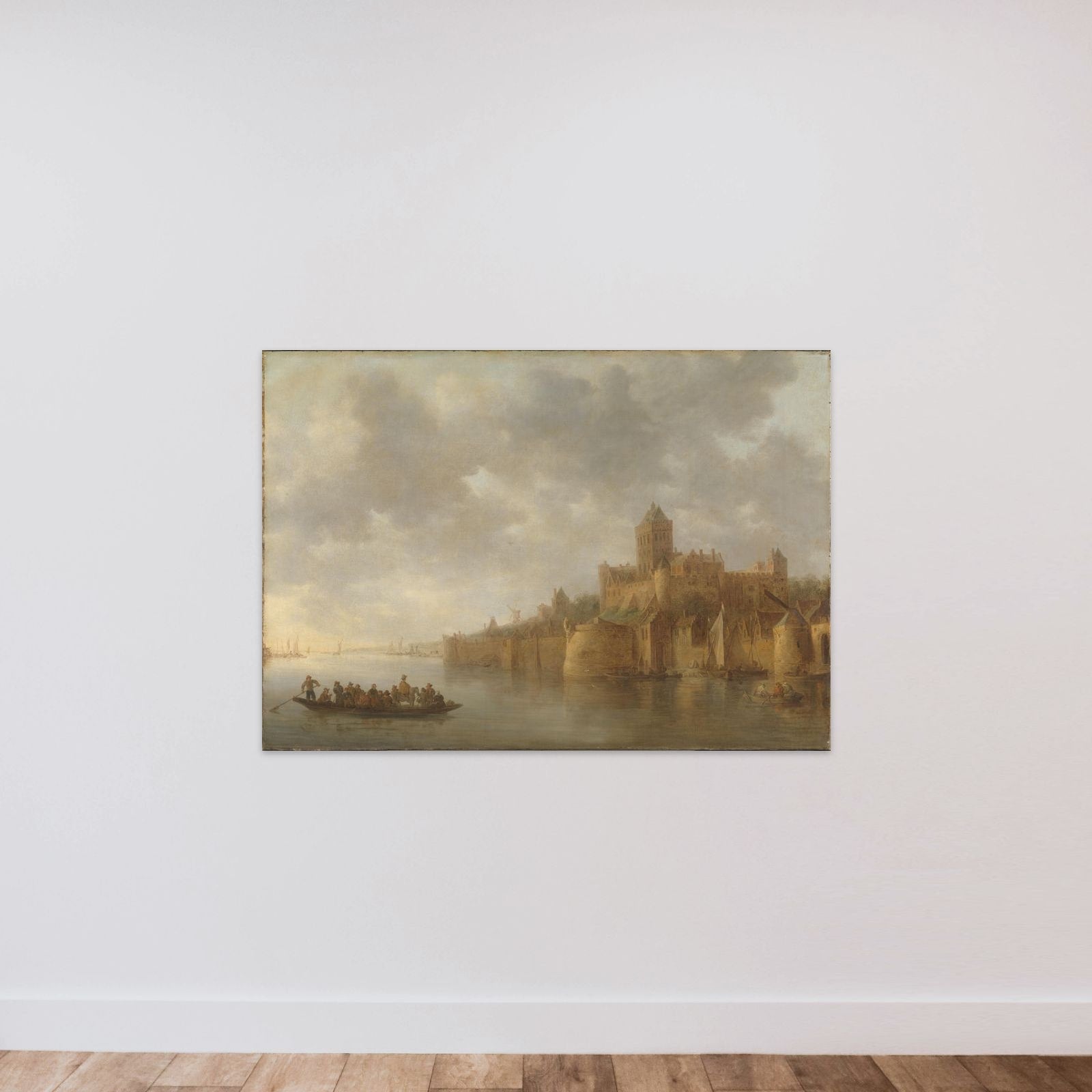 The Valkhof in Nijmegen unframed — shown to scale