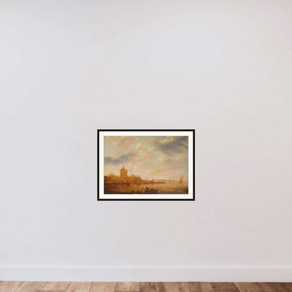 River View with Sentry Post framed — shown to scale