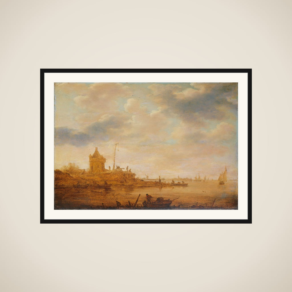 River View with Sentry Post framed