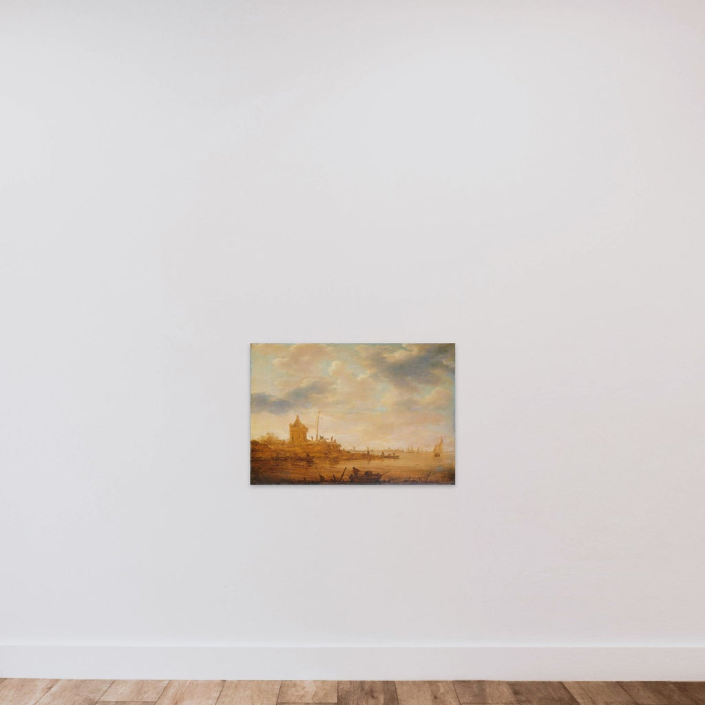 River View with Sentry Post unframed — shown to scale