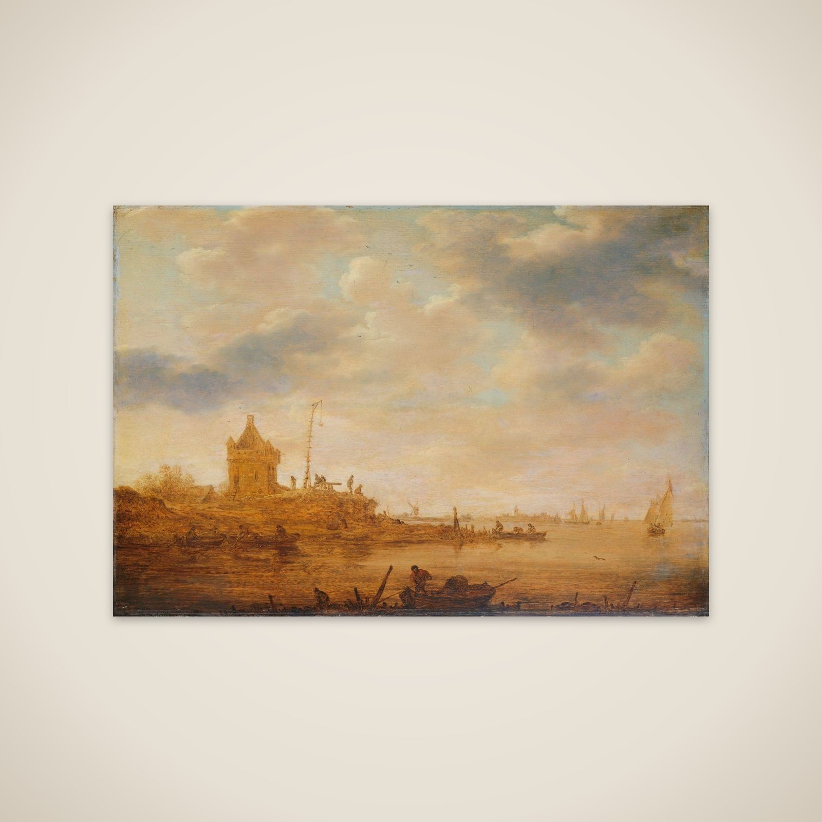River View with Sentry Post unframed print