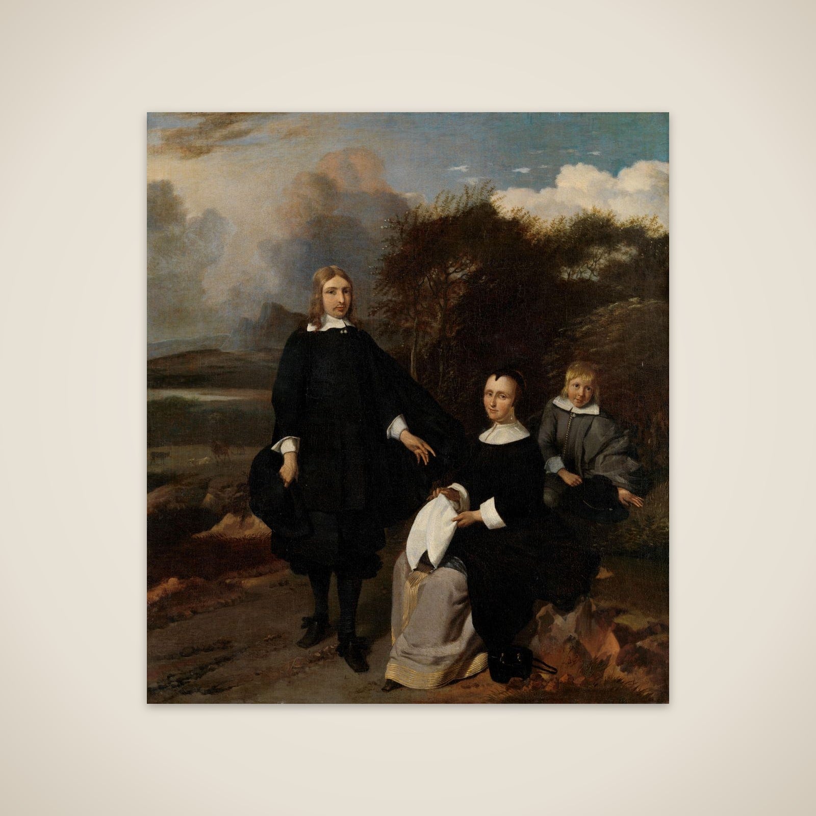 Family in a Landscape unframed print