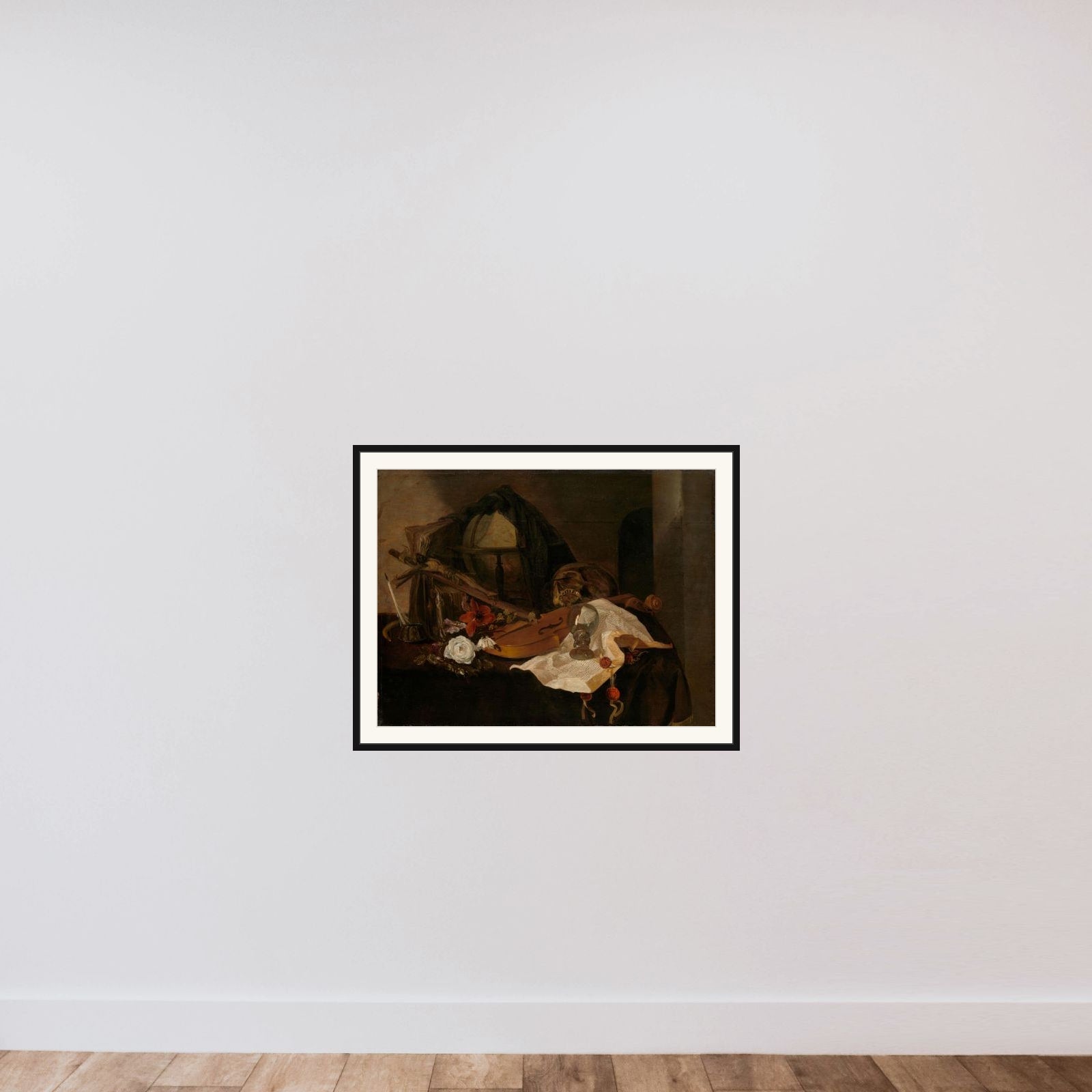 Vanitas Still Life framed — shown to scale