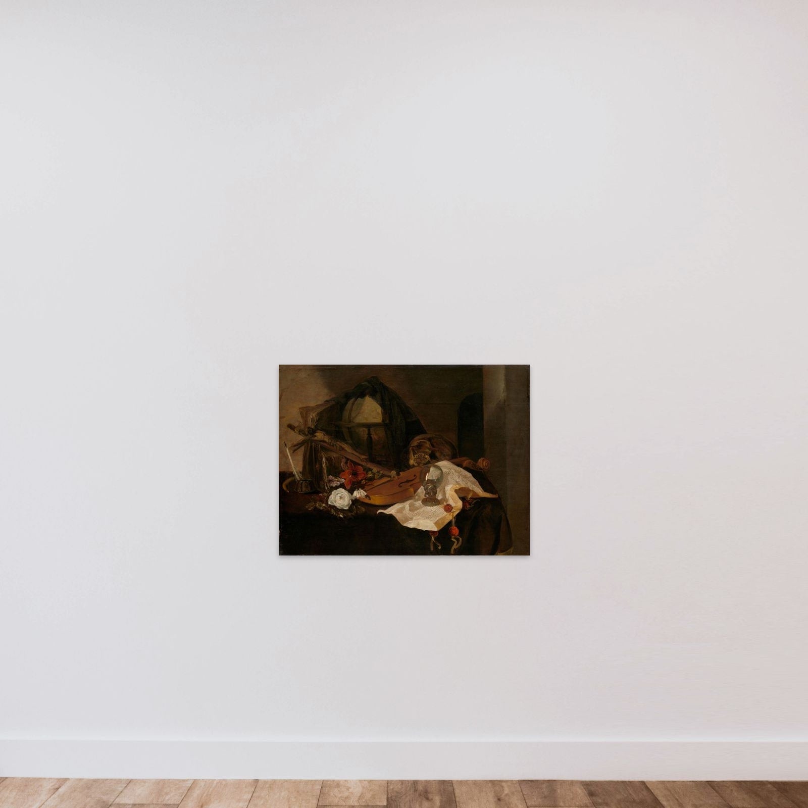 Vanitas Still Life unframed — shown to scale