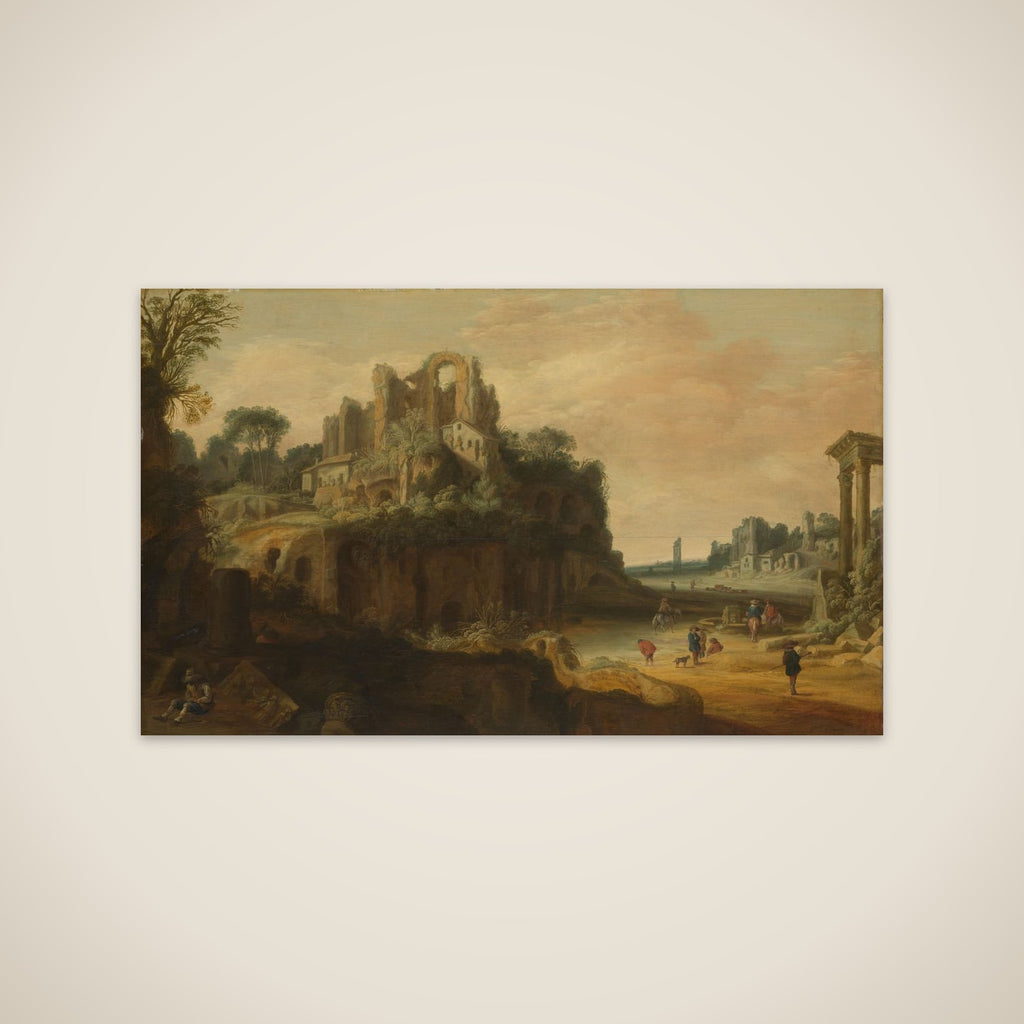 Roman Landscape with Ruins unframed print