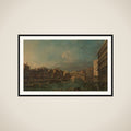 Regatta on the Grand Canal, near the Rialto Bridge, Venice framed