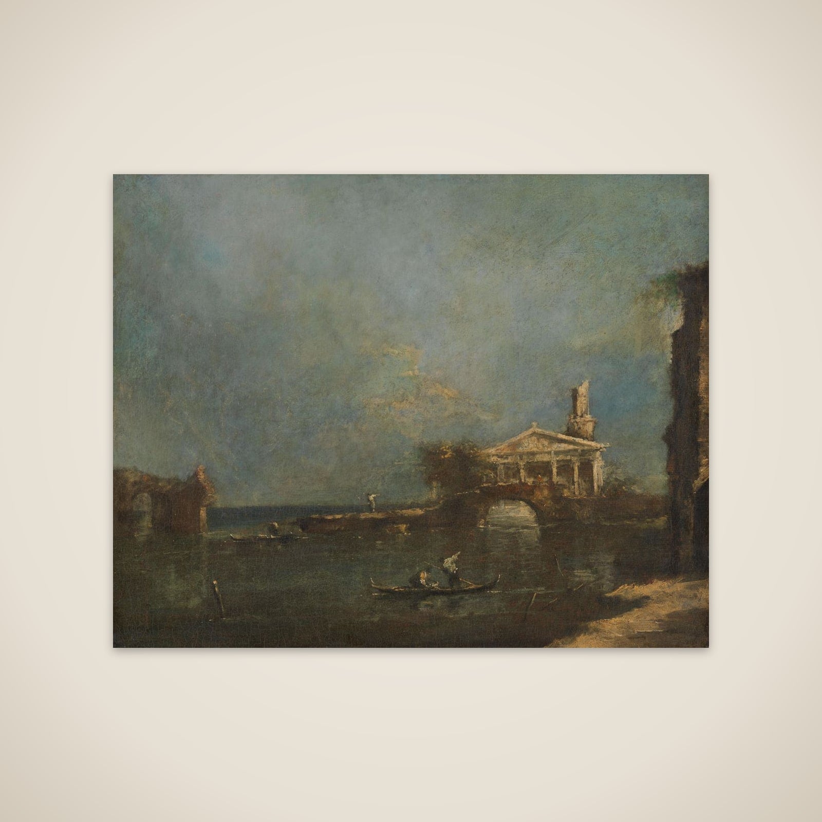 Lagoon near Venice unframed print