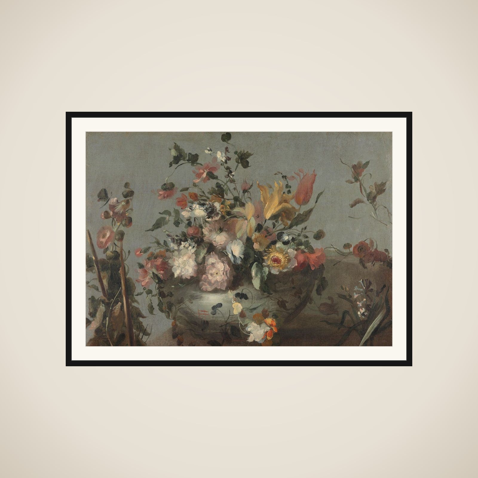 Flowers framed