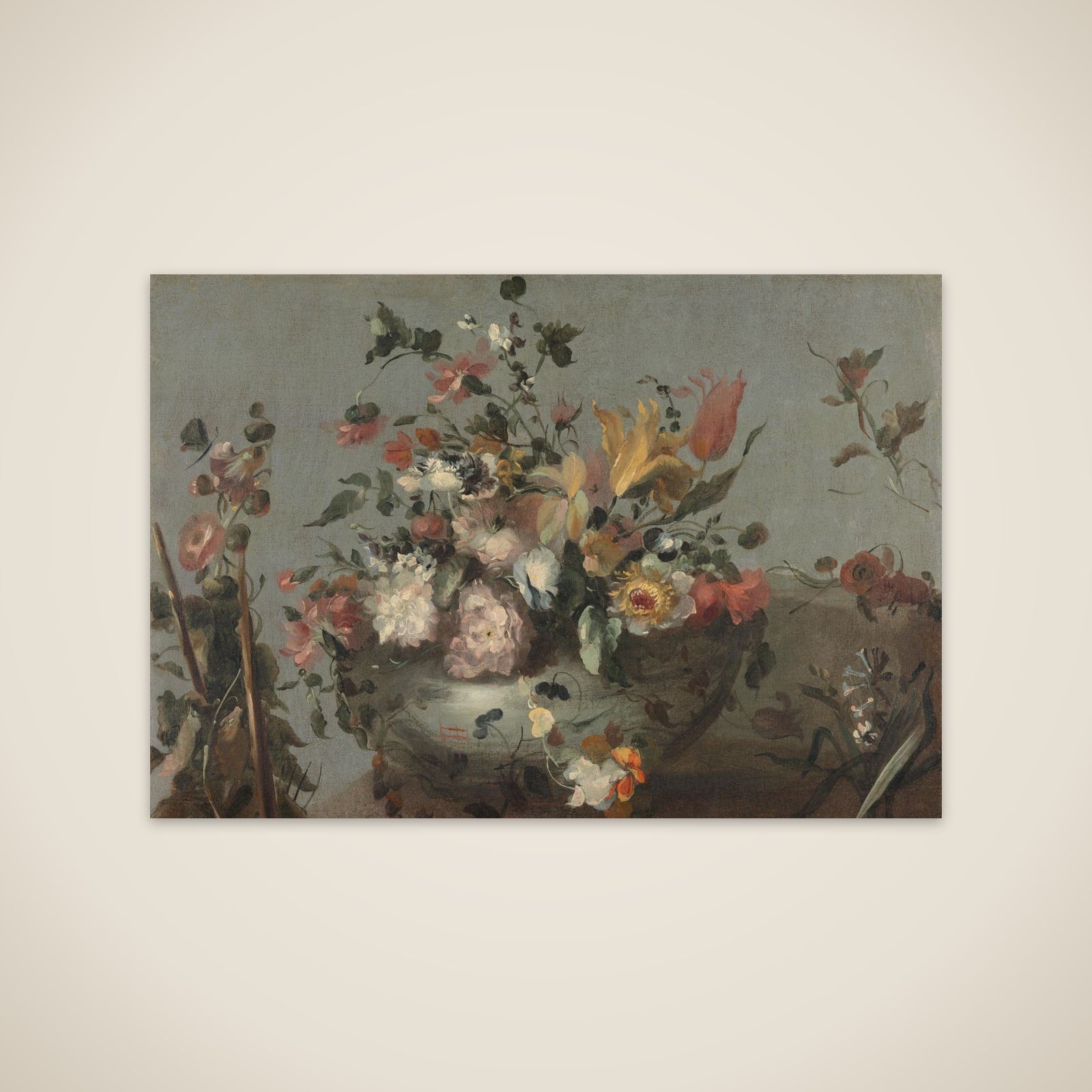 Flowers unframed print