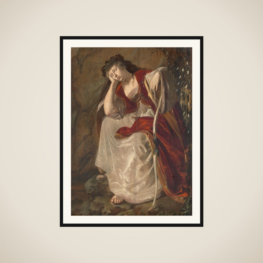 Female Figure perhaps Erminia from Jerusalem Delivered by Torquato Tassso framed