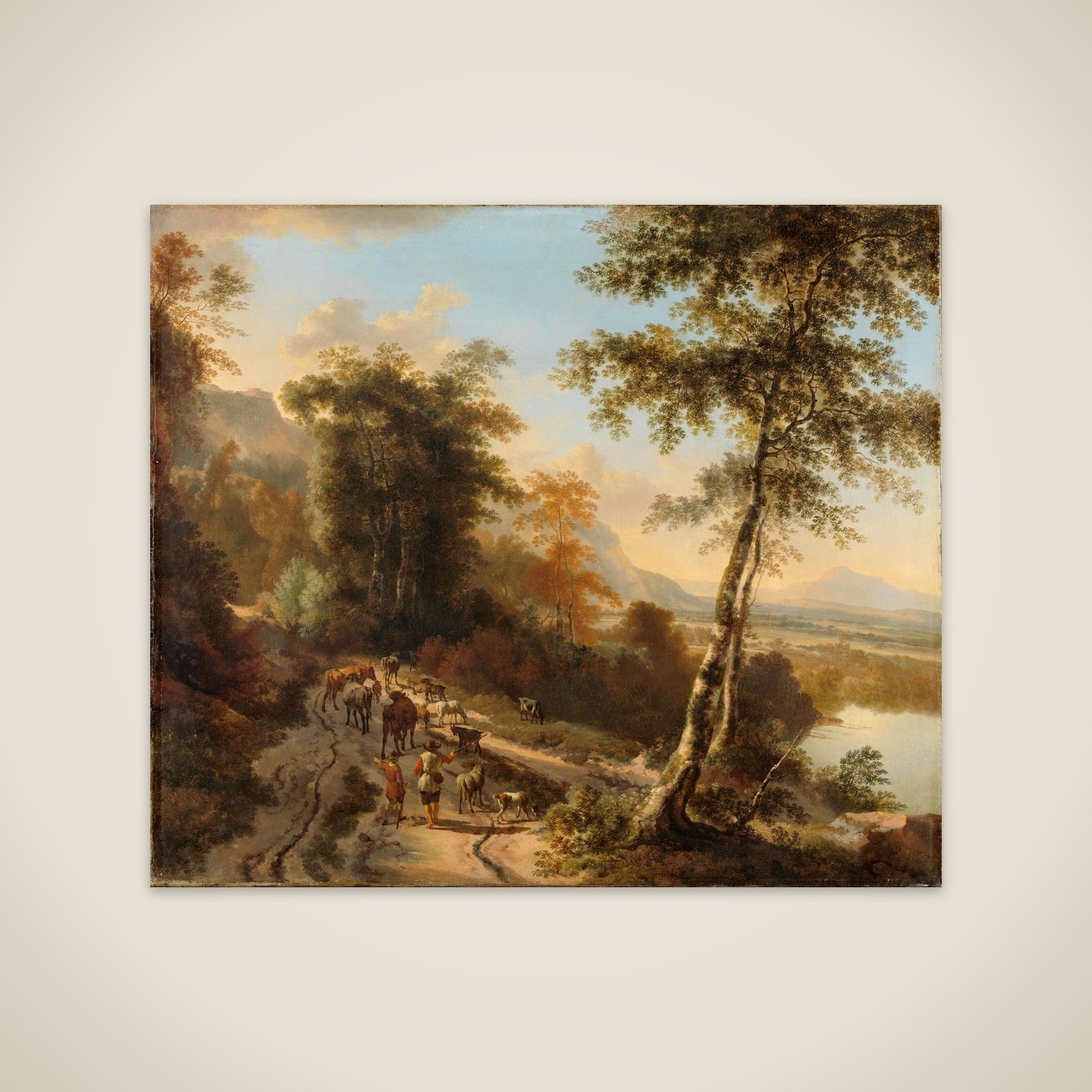 Landscape with Cattle Drivers unframed print