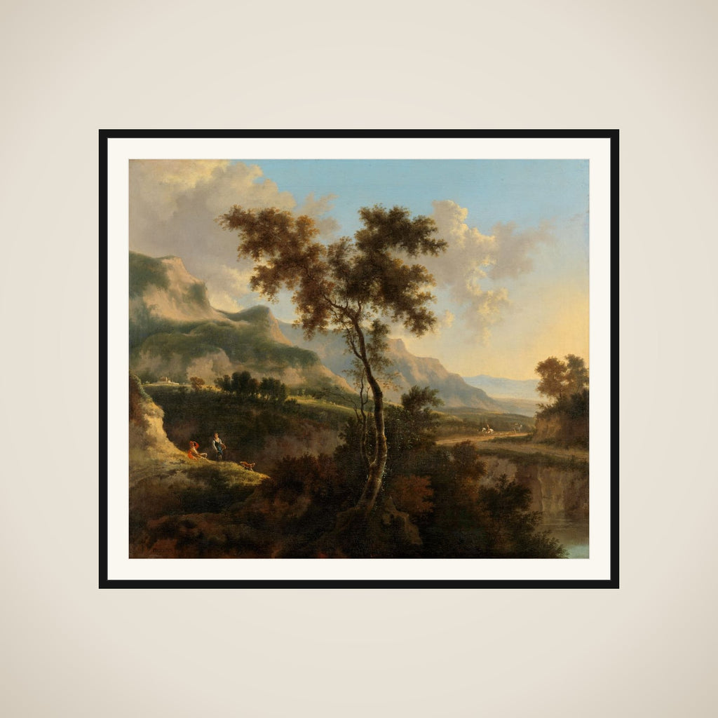 Mountainous Landscape framed