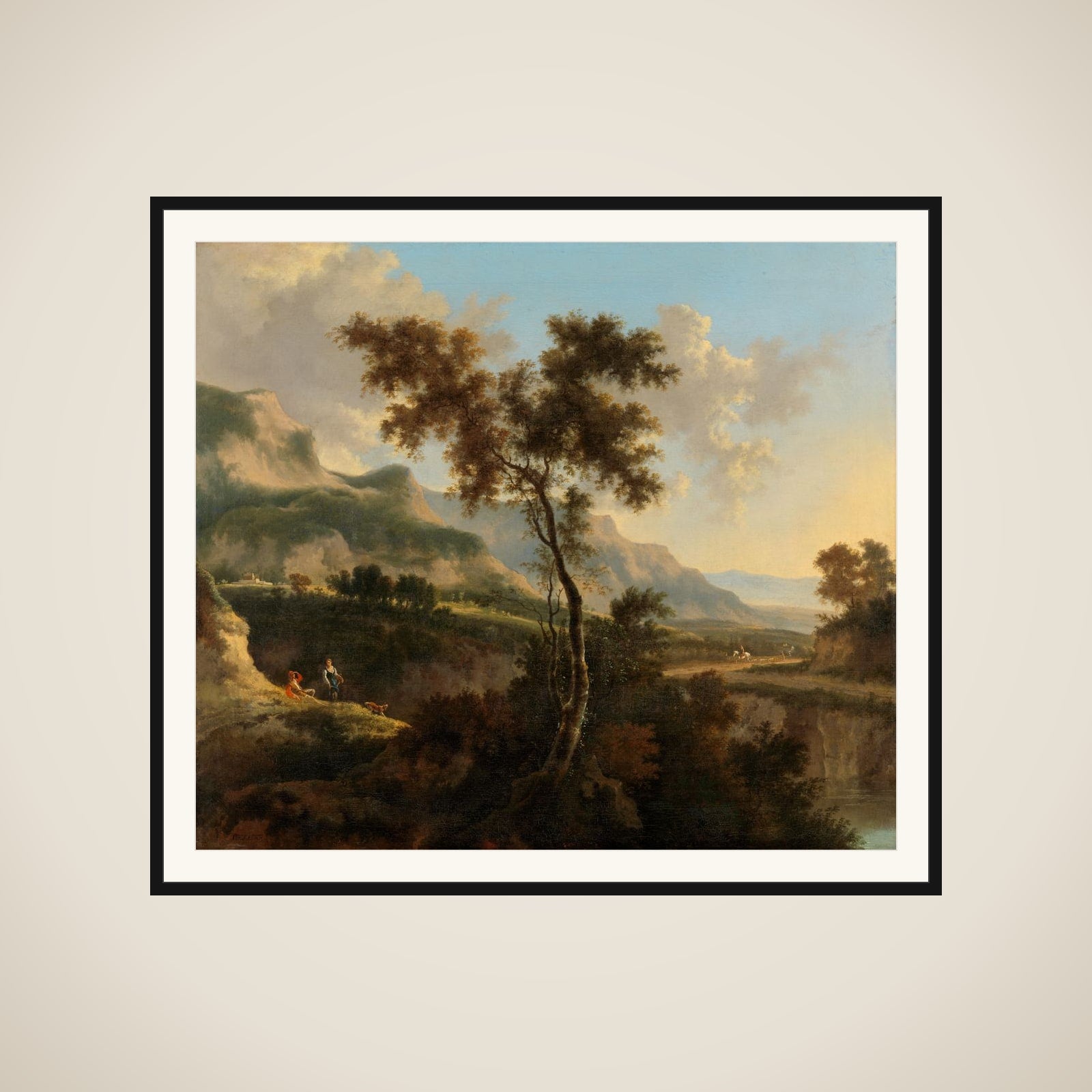 Mountainous Landscape framed