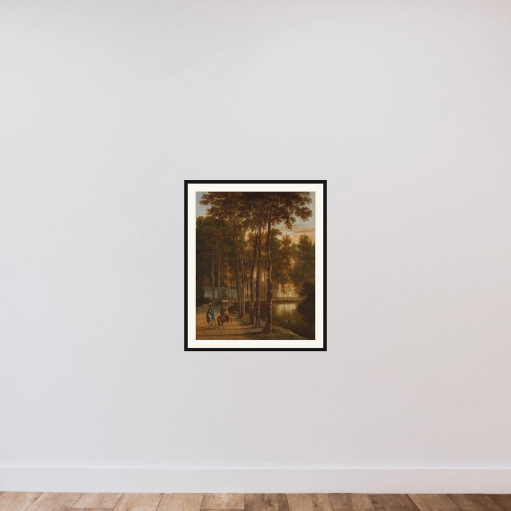 The Avenue of Birches framed — shown to scale