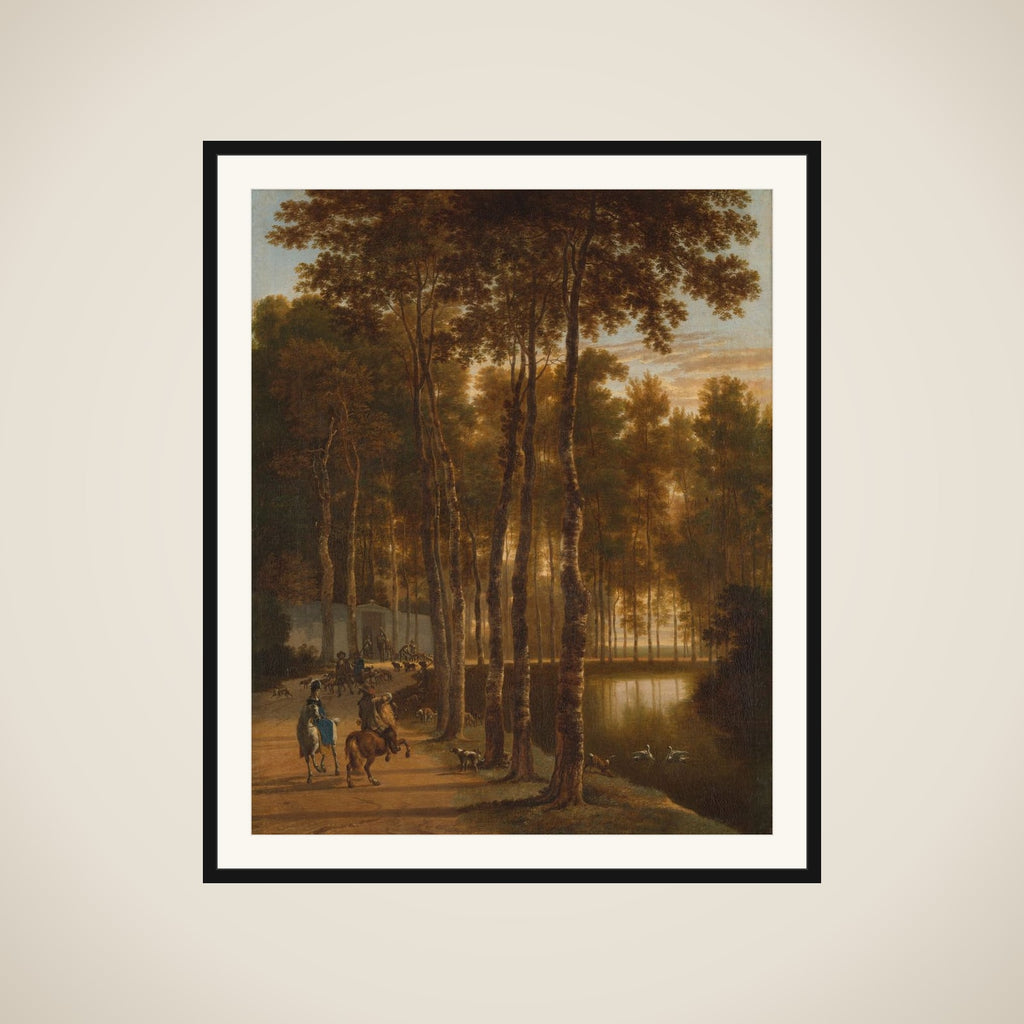 The Avenue of Birches framed