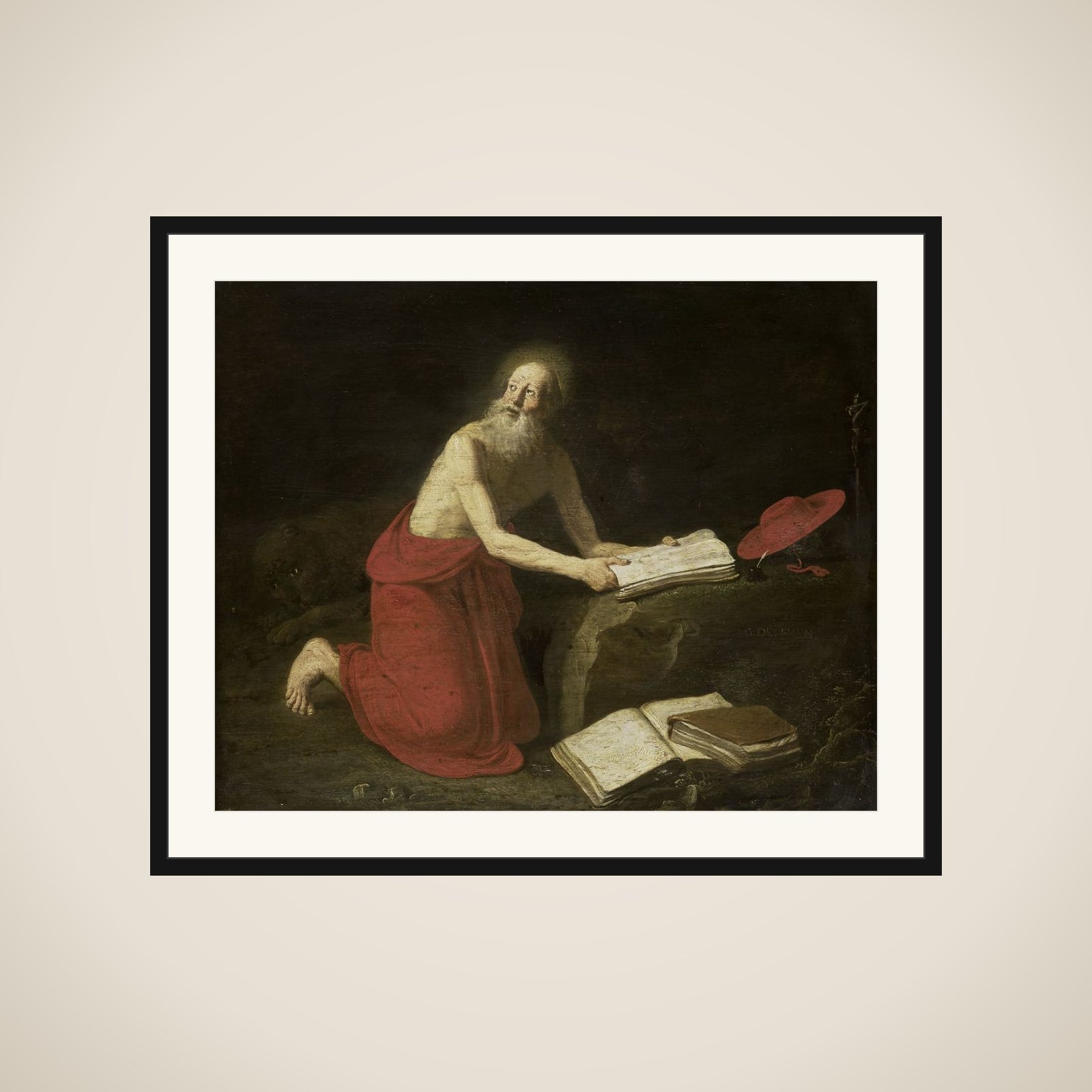 St Jerome framed