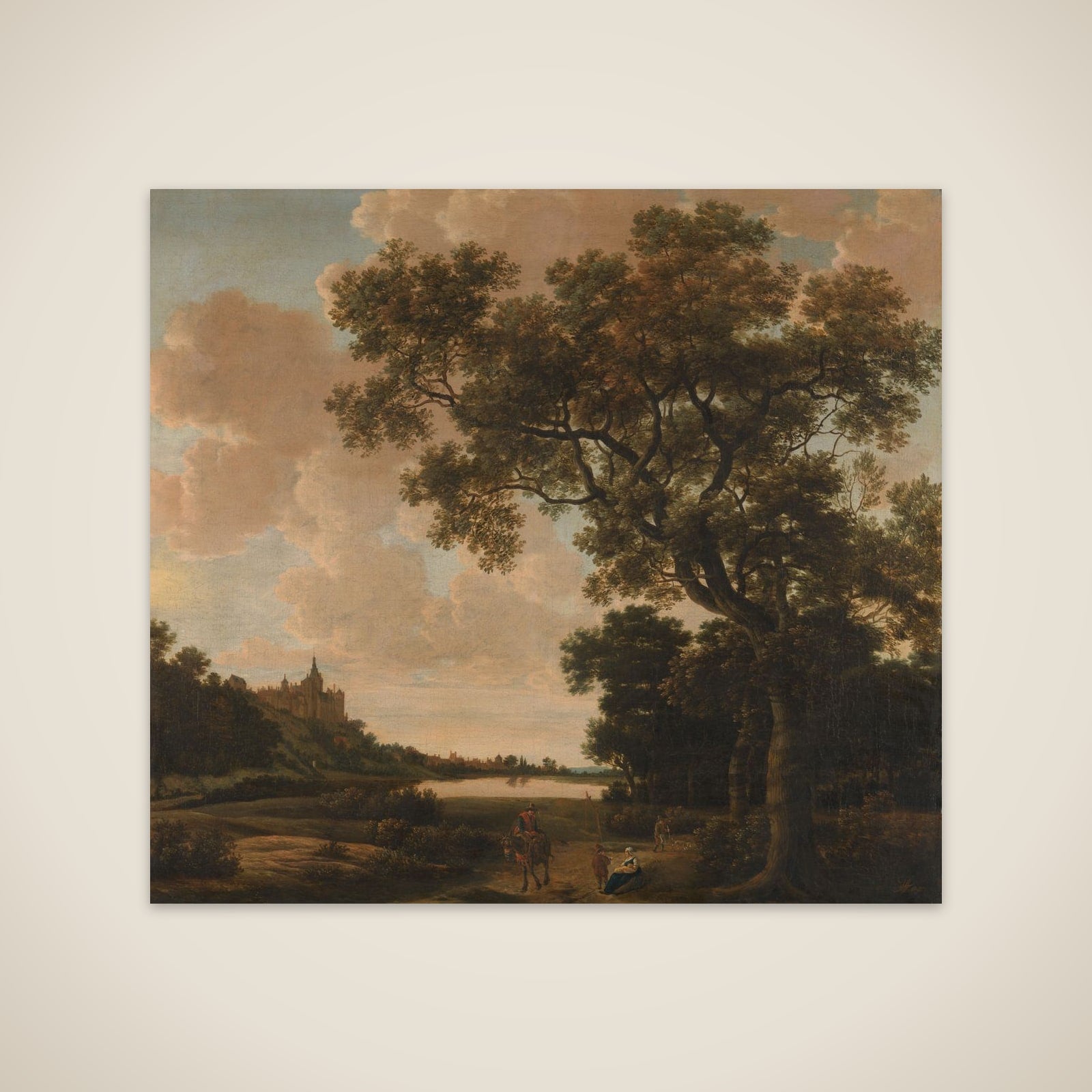 Landscape with the Schwanenburg, Cleves unframed print