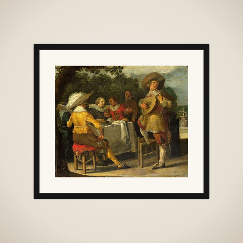 An Outdoor Party framed