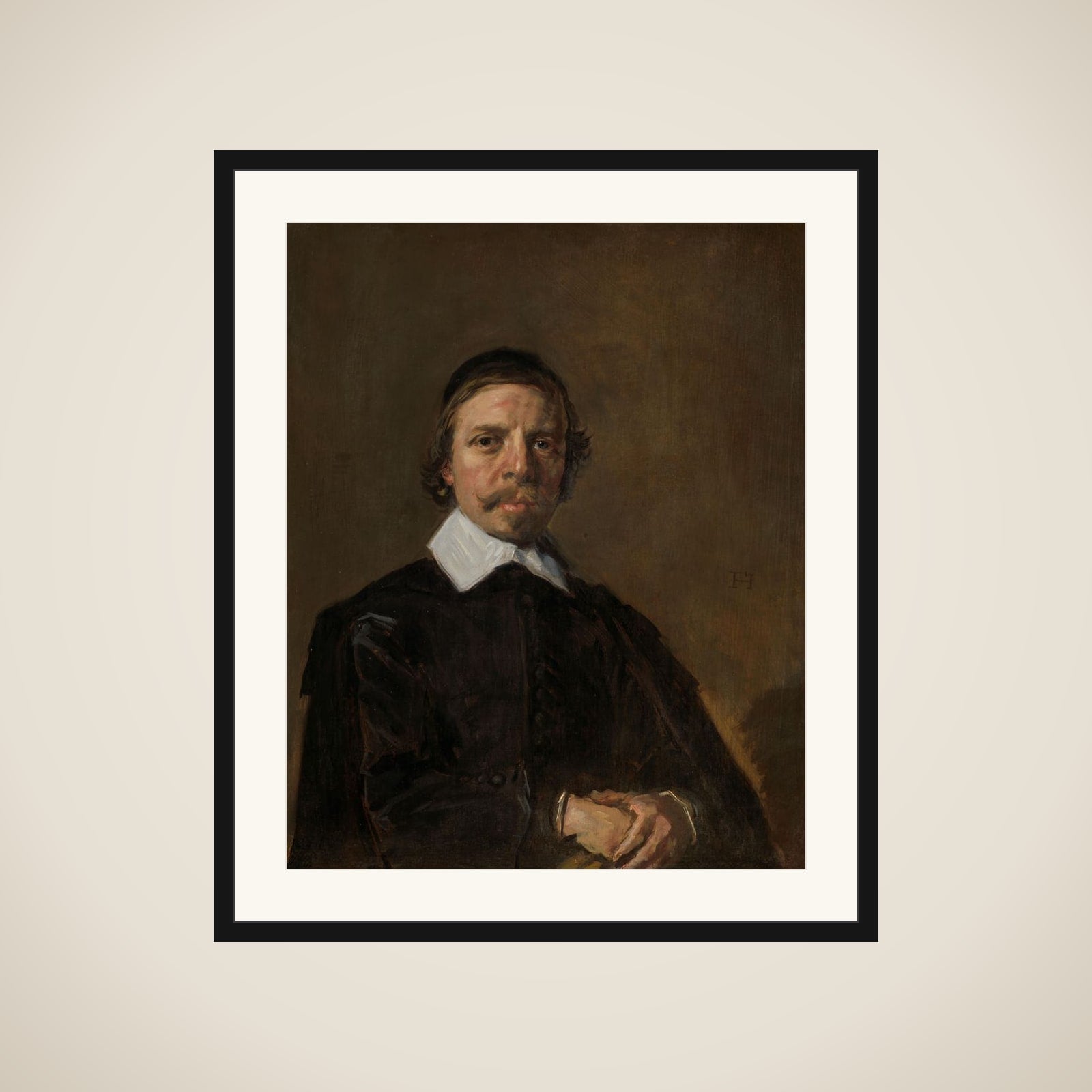 Portrait of a Man, possibly a Clergyman framed