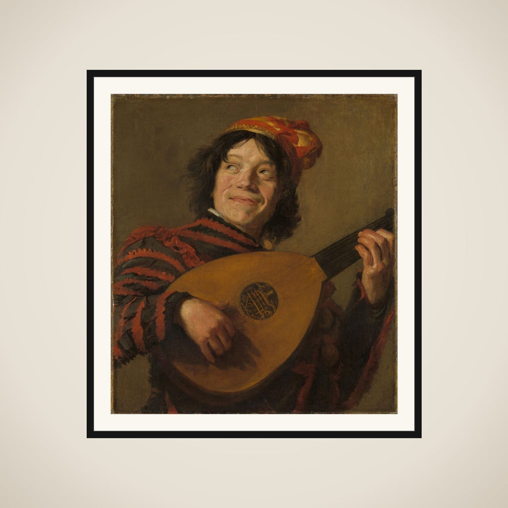 The Lute Player framed