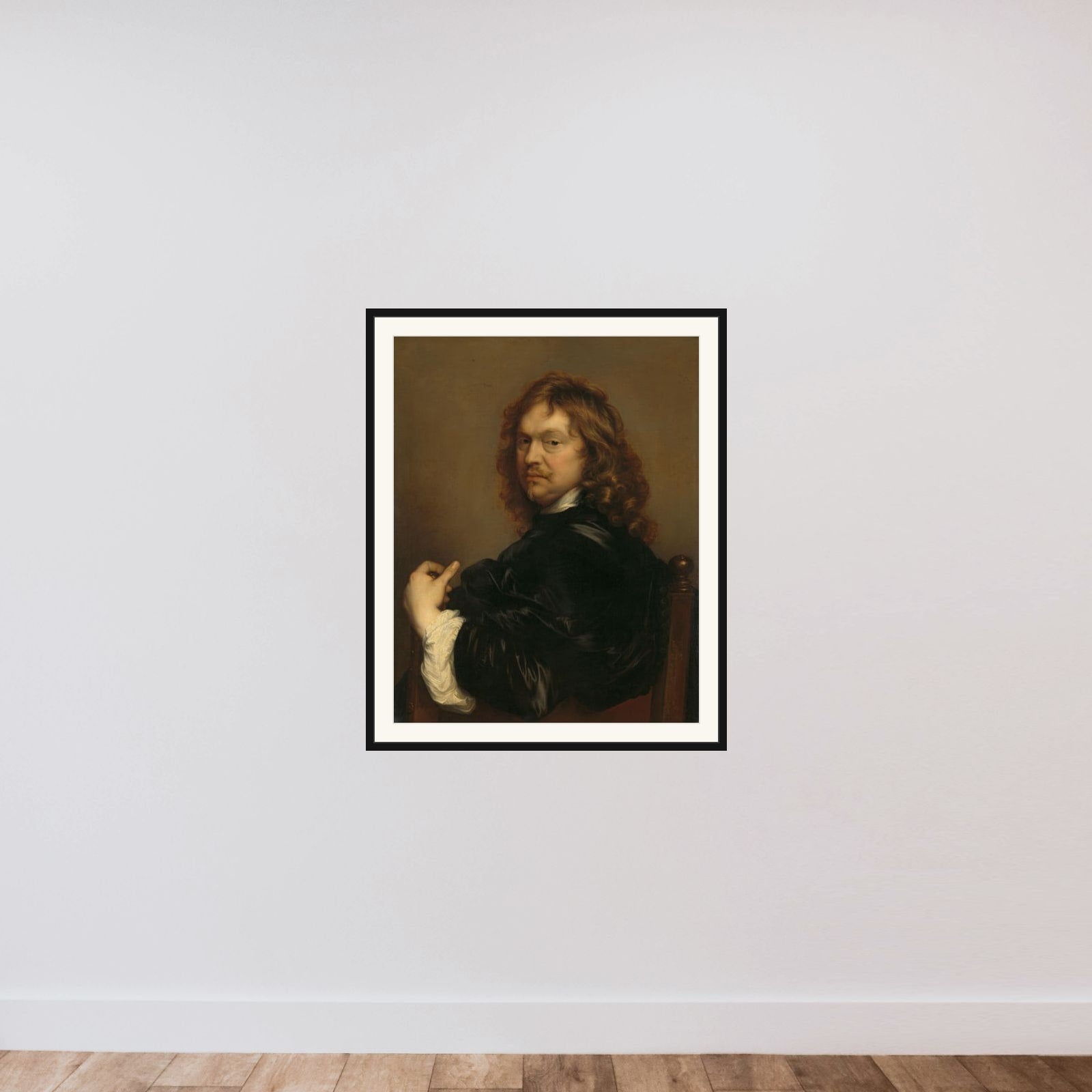 Self-Portrait framed — shown to scale