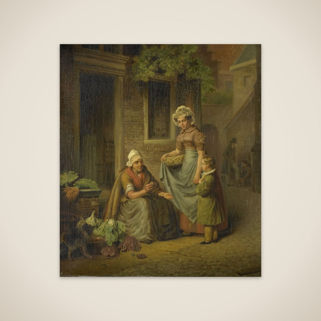 Woman Selling Vegetables unframed print