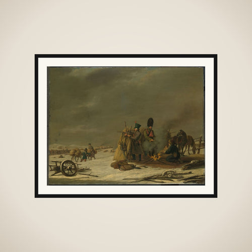Bivouac at Molodechno, 3-4 December 1812: an episode from Napoleon's Retreat from Russia framed