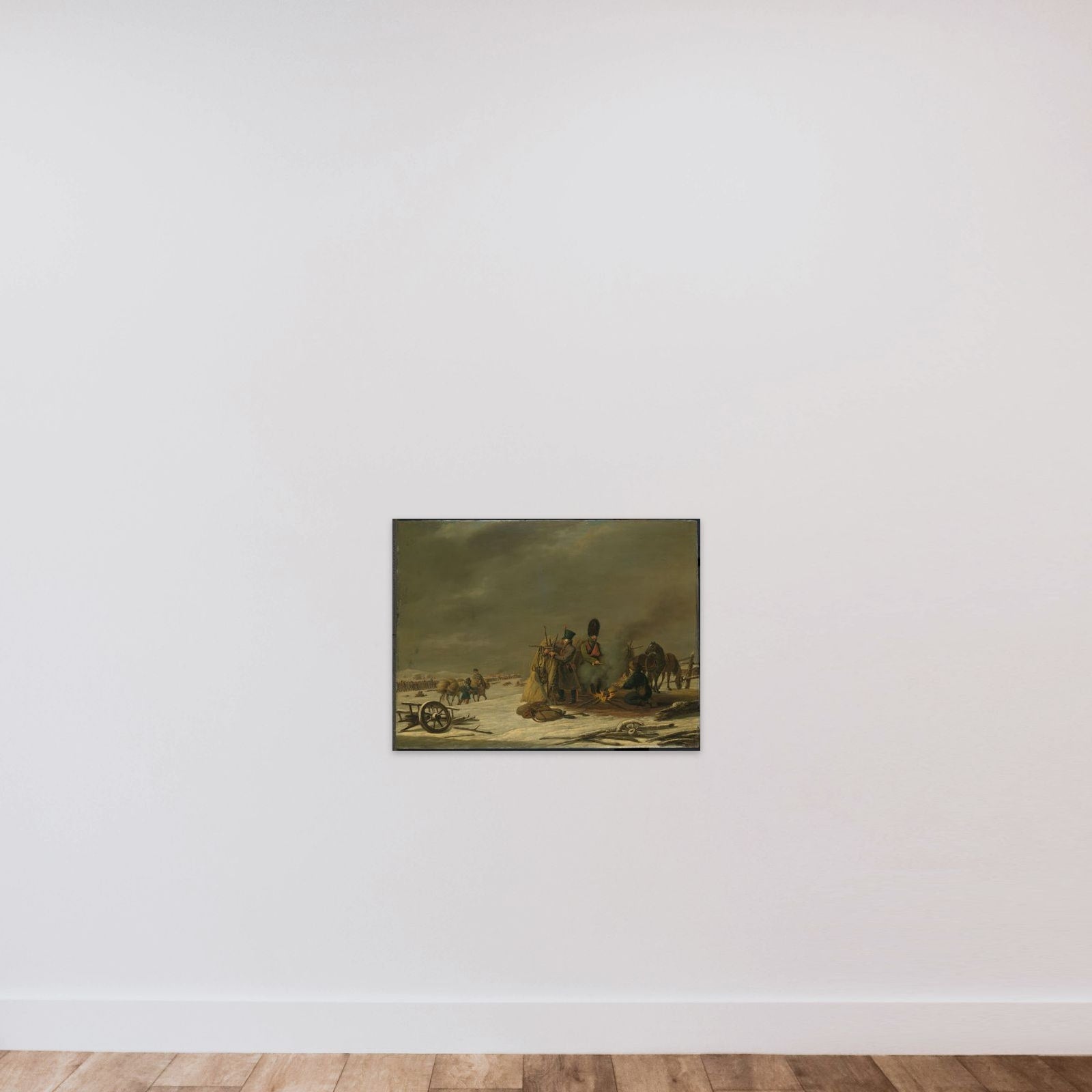 Bivouac at Molodechno, 3-4 December 1812: an episode from Napoleon's Retreat from Russia unframed — shown to scale