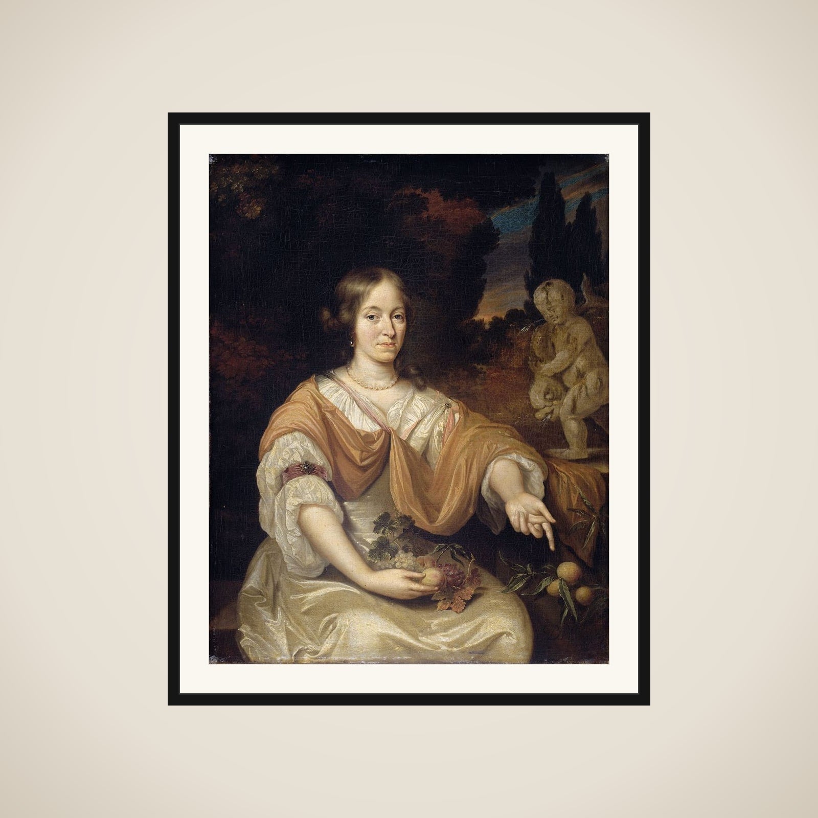 Sara Pottey (1651-1705), Wife of Johan van Bochoven framed