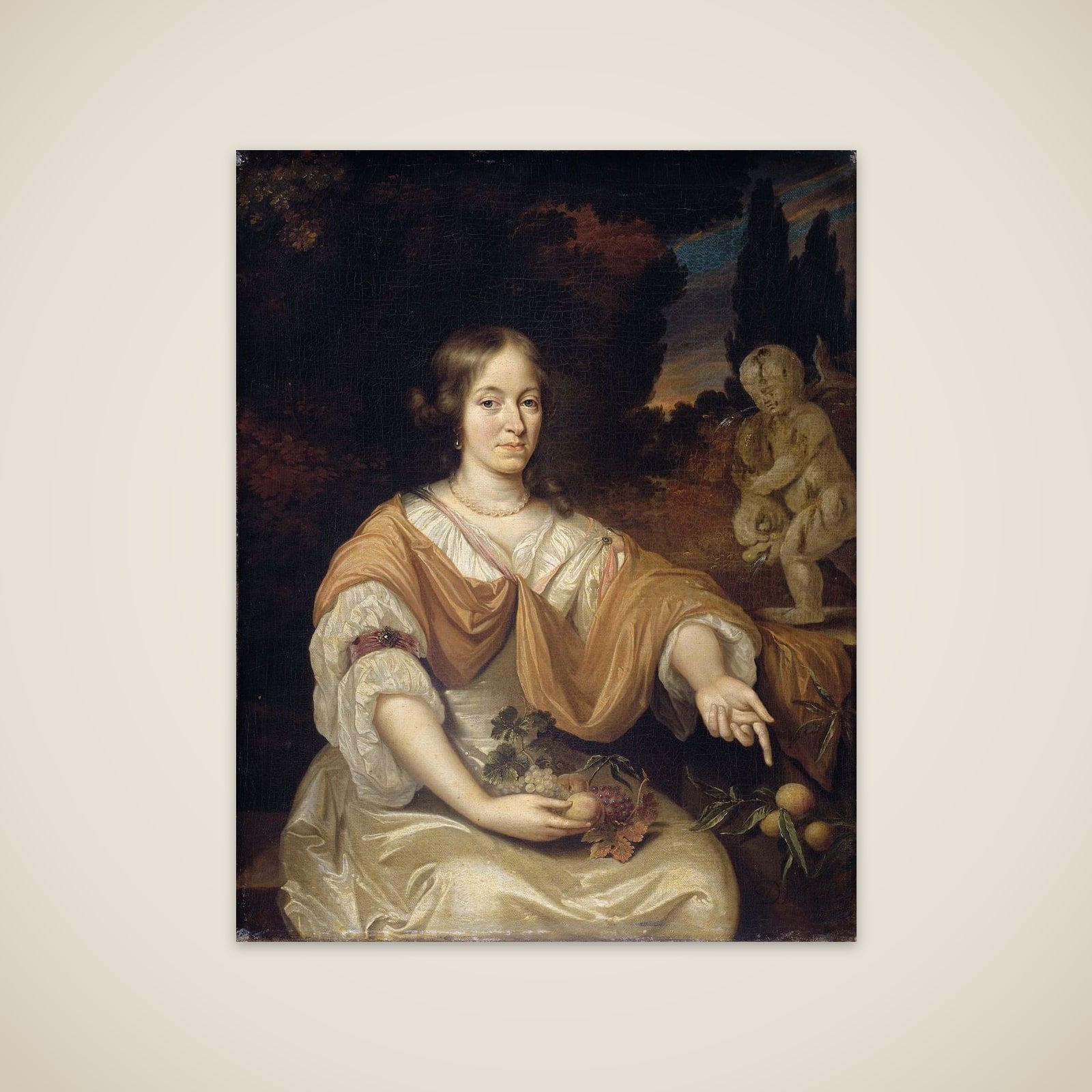 Sara Pottey (1651-1705), Wife of Johan van Bochoven unframed print
