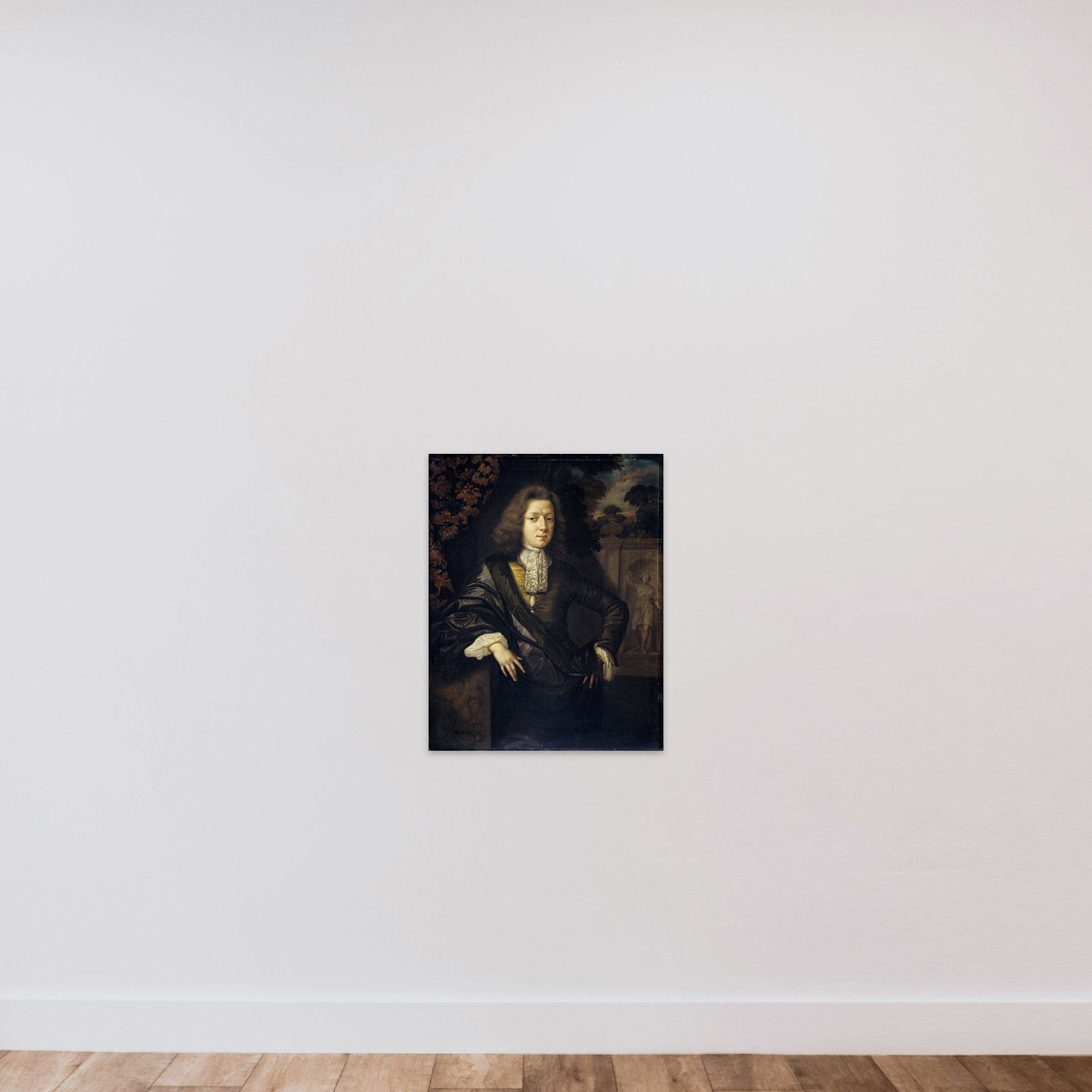 Johan van Bochoven (1624-93), Public Prosecutor and Councillor at the Court of Flanders unframed — shown to scale