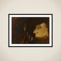 Nymphs in a Cave with Antique Ruins framed