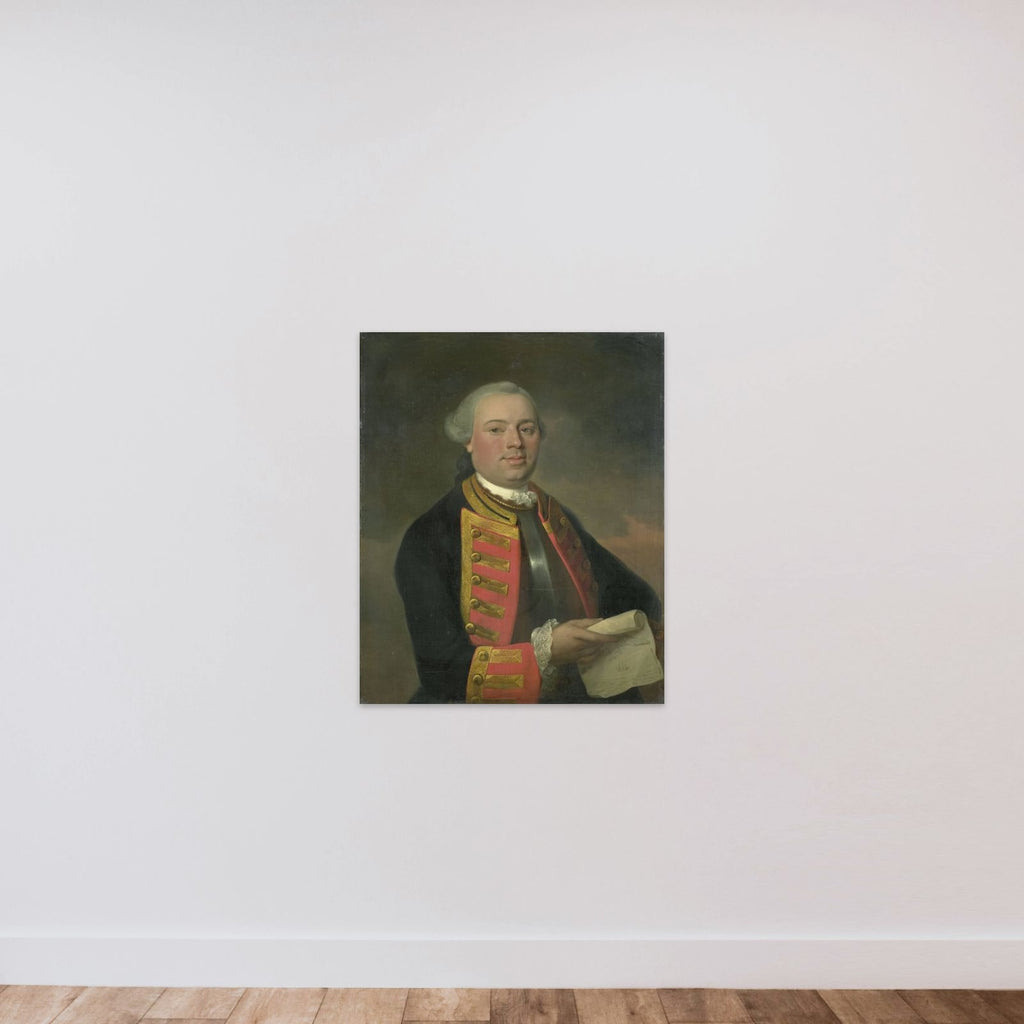 Johan Arnold Zoutman (1724-93), Vice Admiral unframed — shown to scale