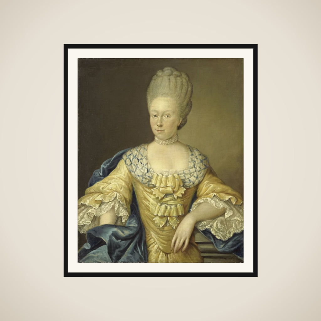 Adriana Johanna van Heusden, Wife of Johan Arnold Zoutman framed