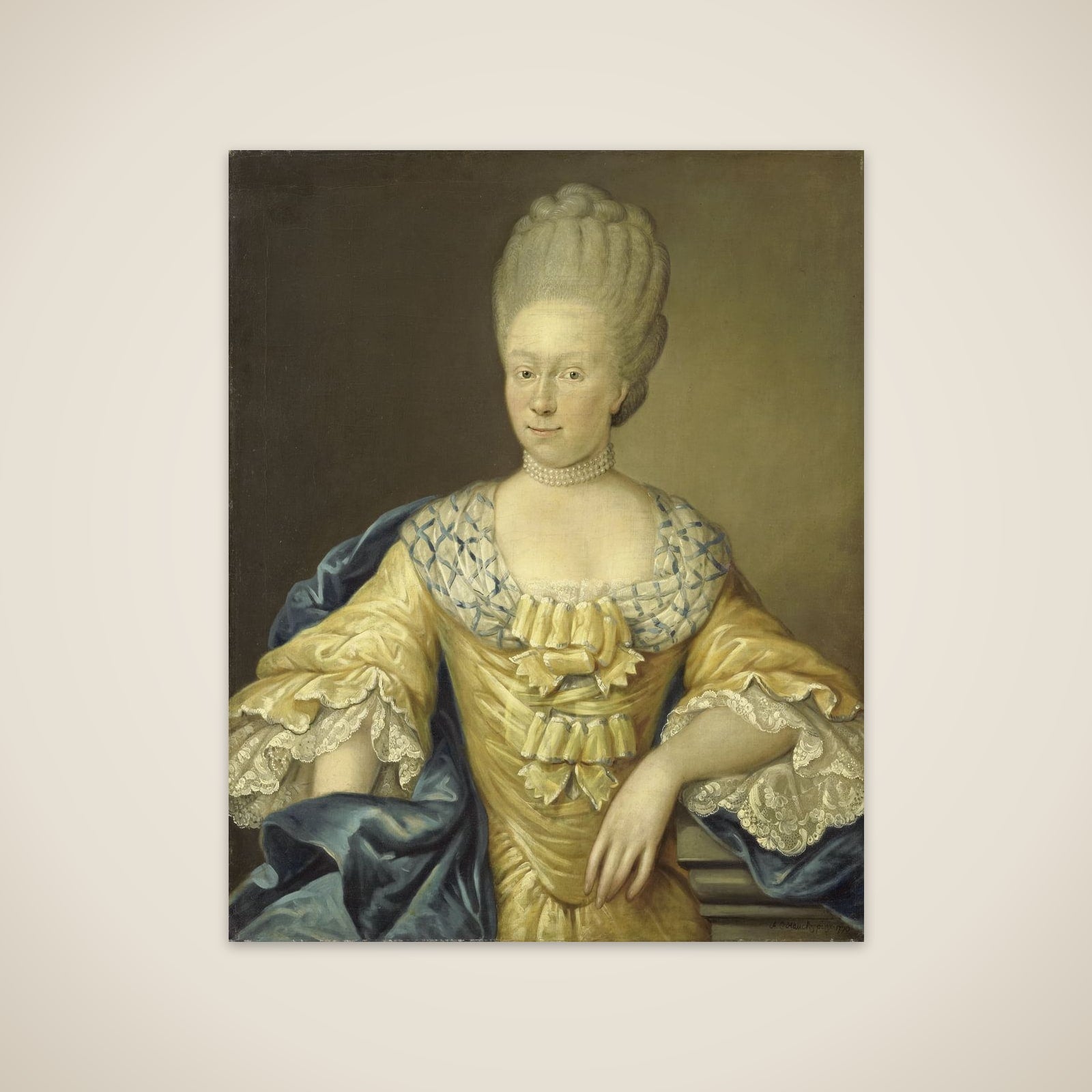 Adriana Johanna van Heusden, Wife of Johan Arnold Zoutman unframed print