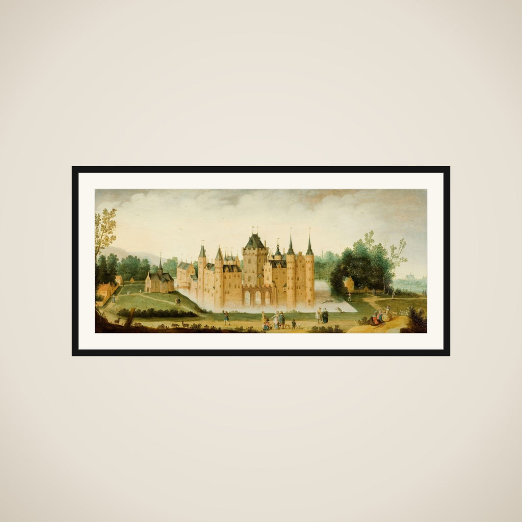 View of the Castle of Egmond aan den Hoef framed